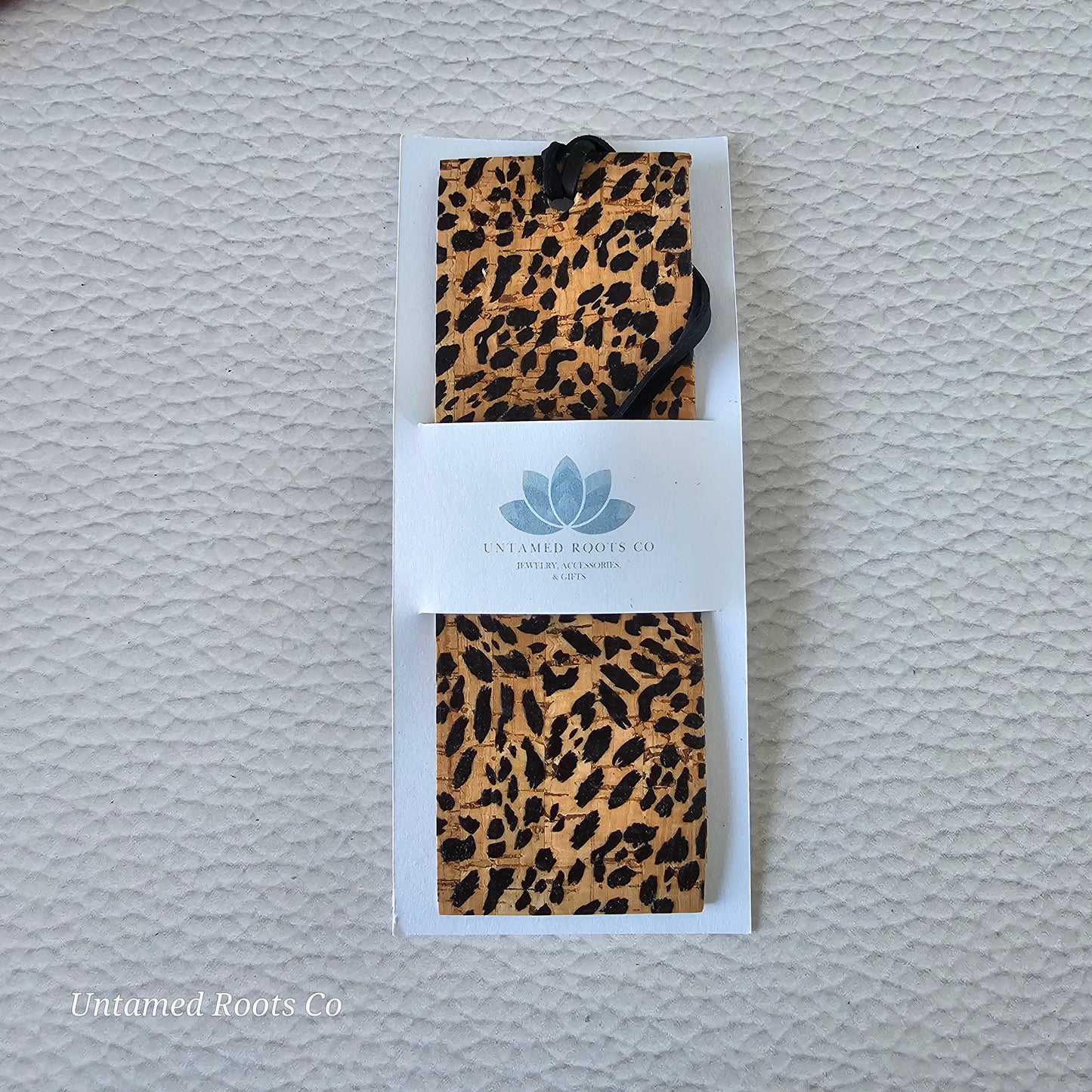 Leopard Leather Bookmark