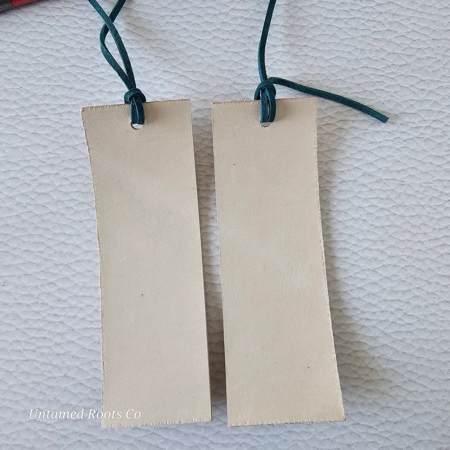 Pastel Floral Leather Bookmark