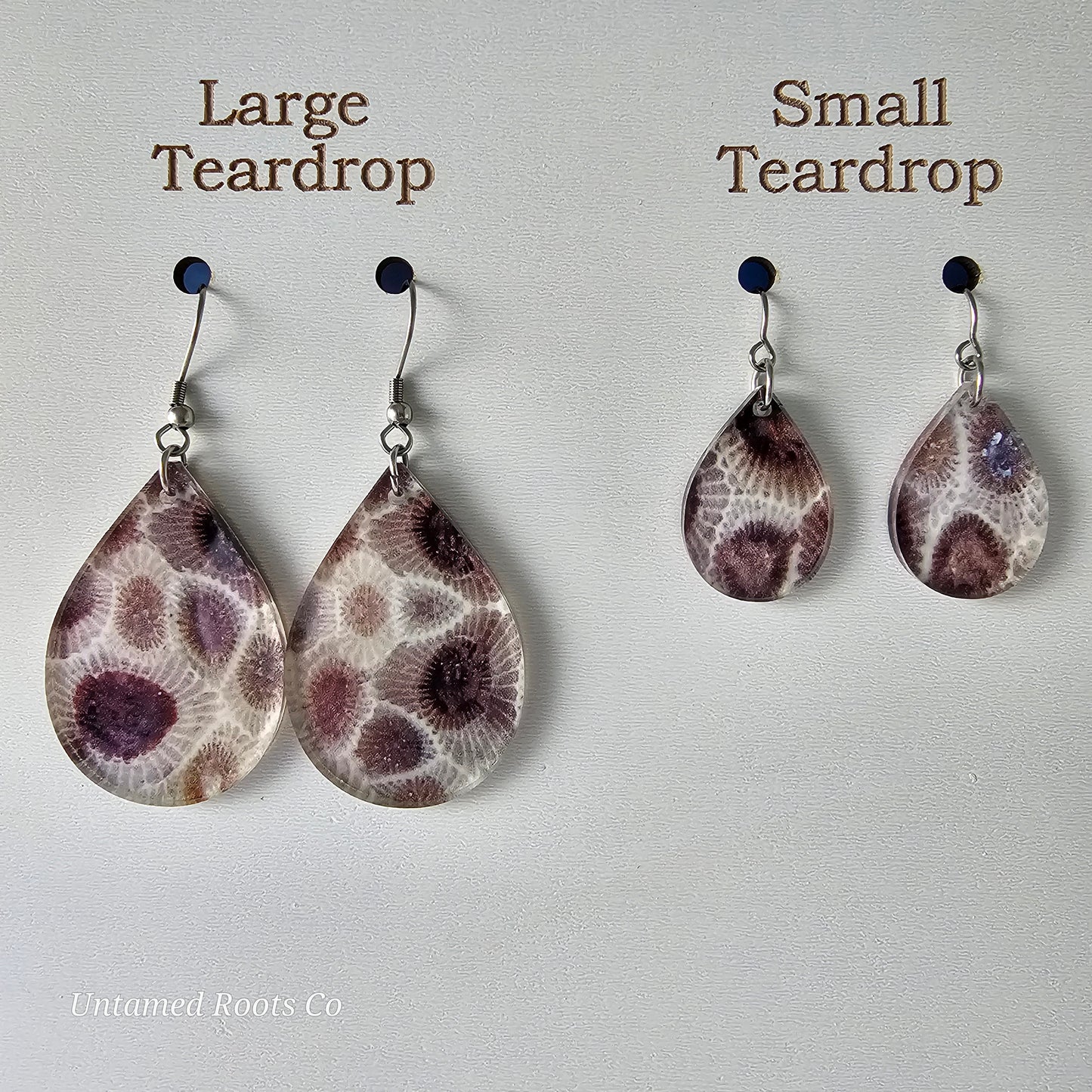 Petoskey Print Earrings (2 Styles)