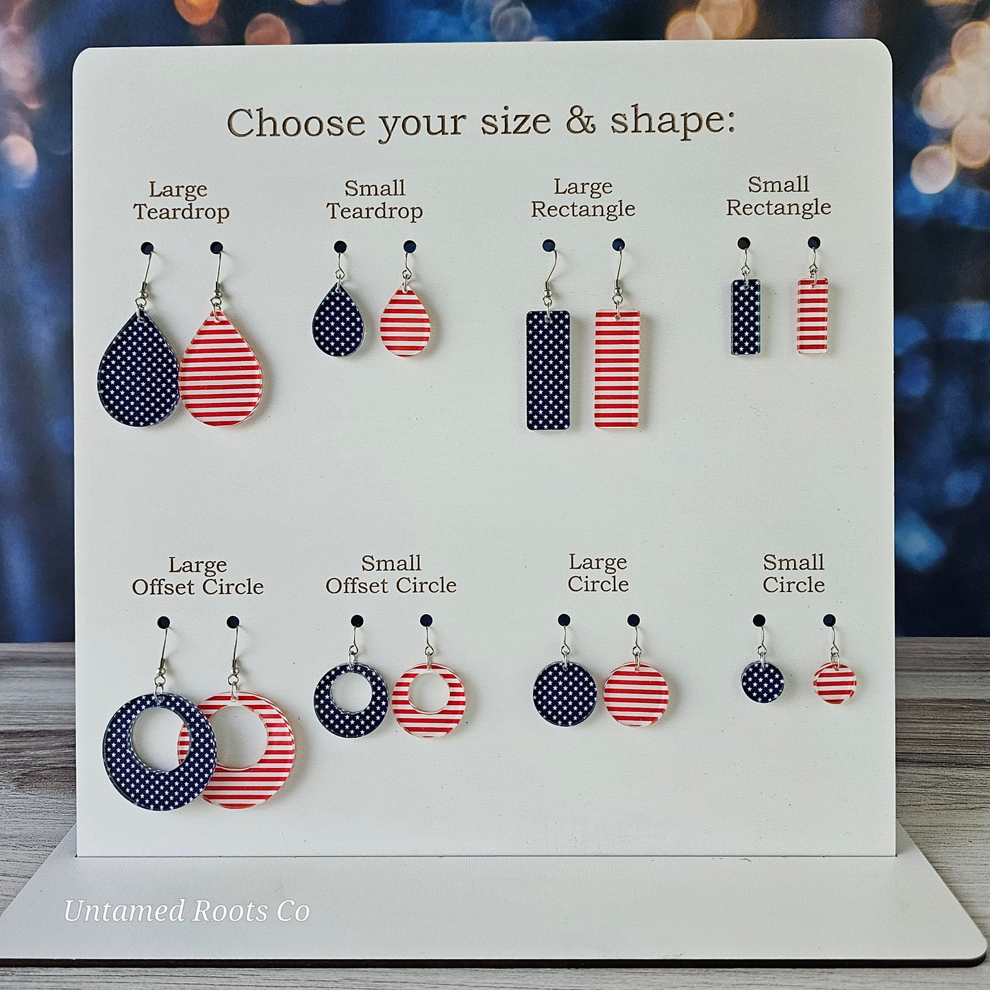 Stars & Stripes Earrings (8 styles)