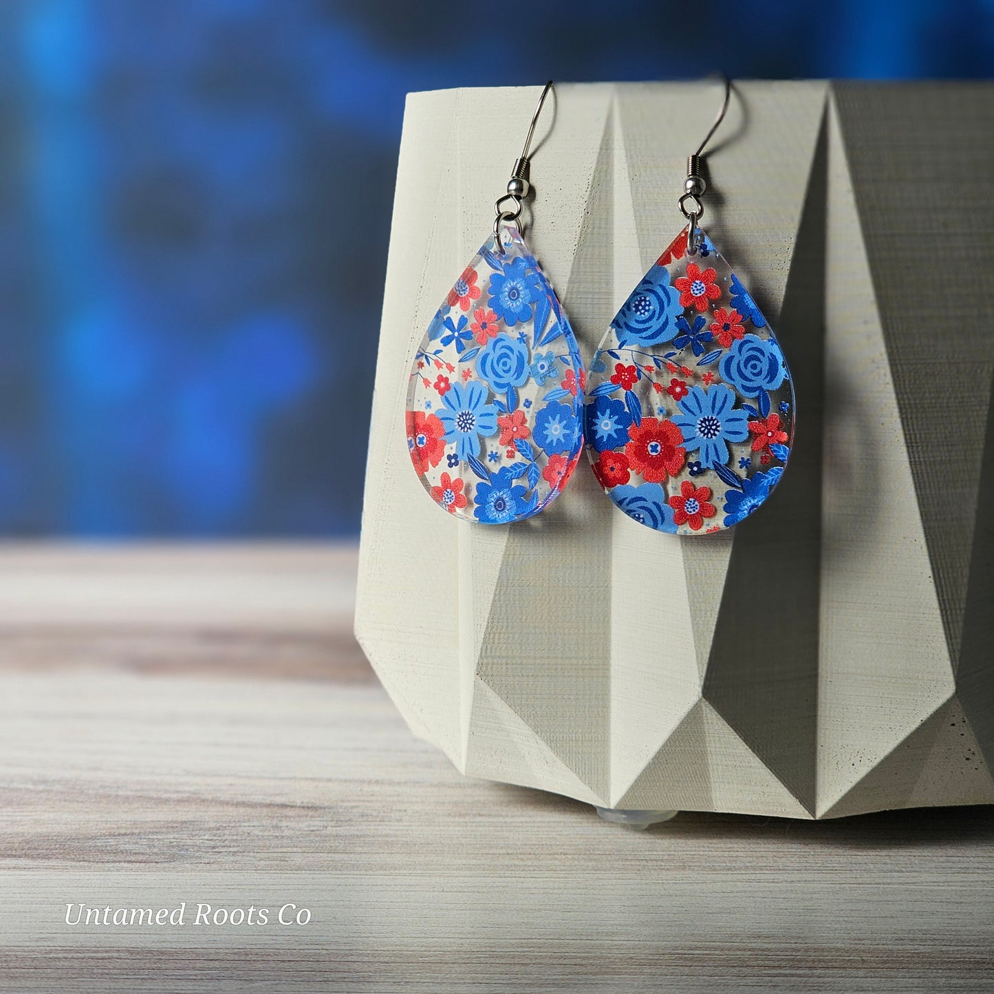 Patriotic Floral Earrings (8 styles)