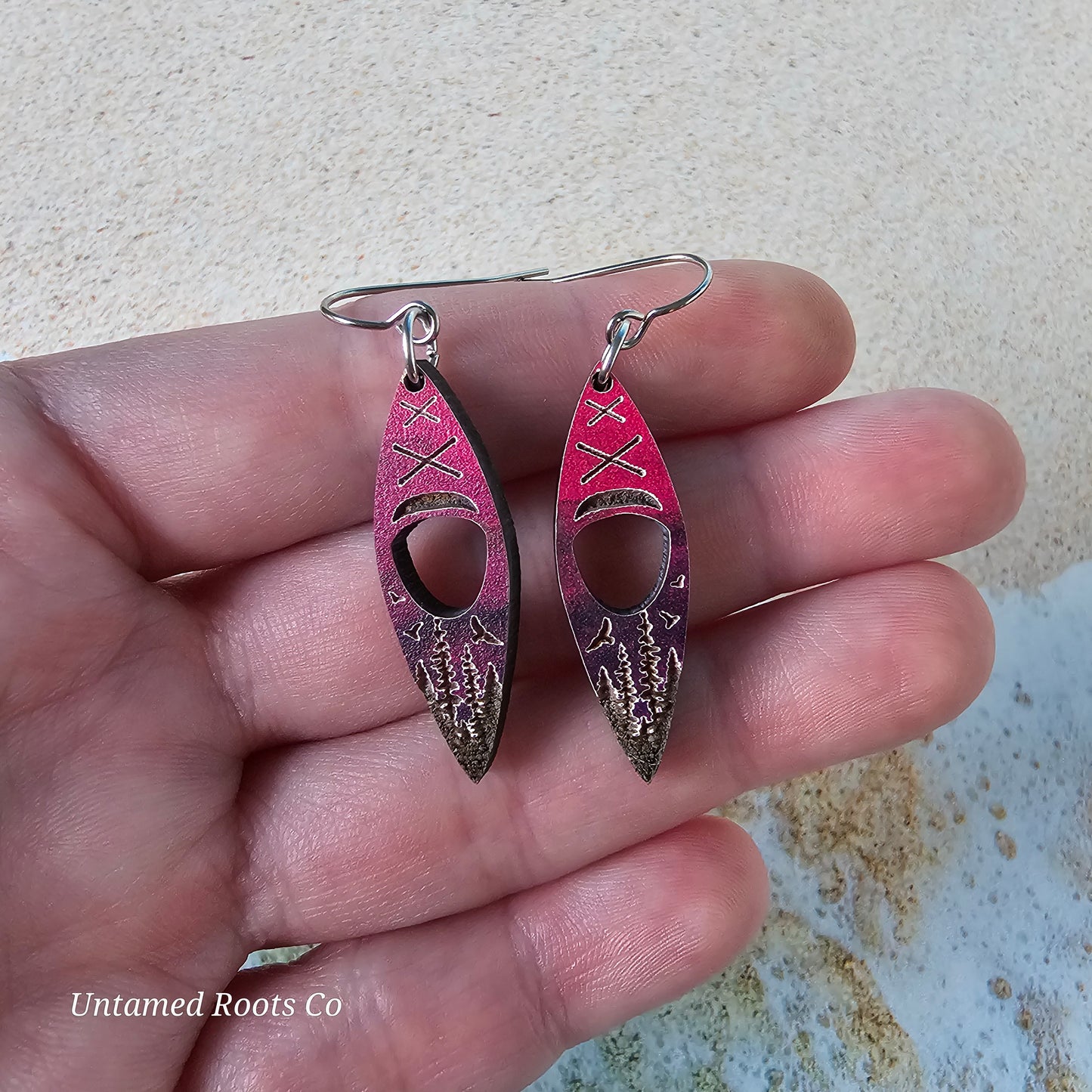 Kayak Earrings (Forest)