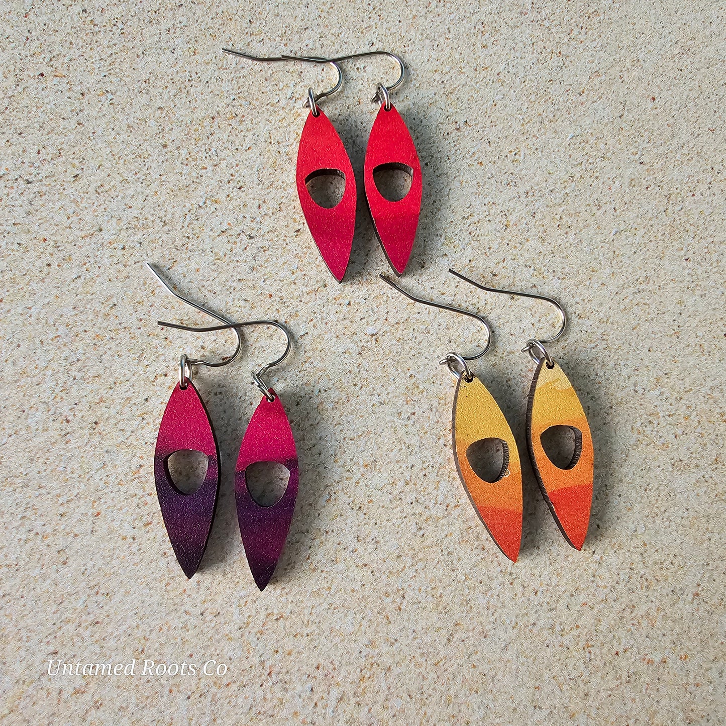 Kayak Earrings (Forest)