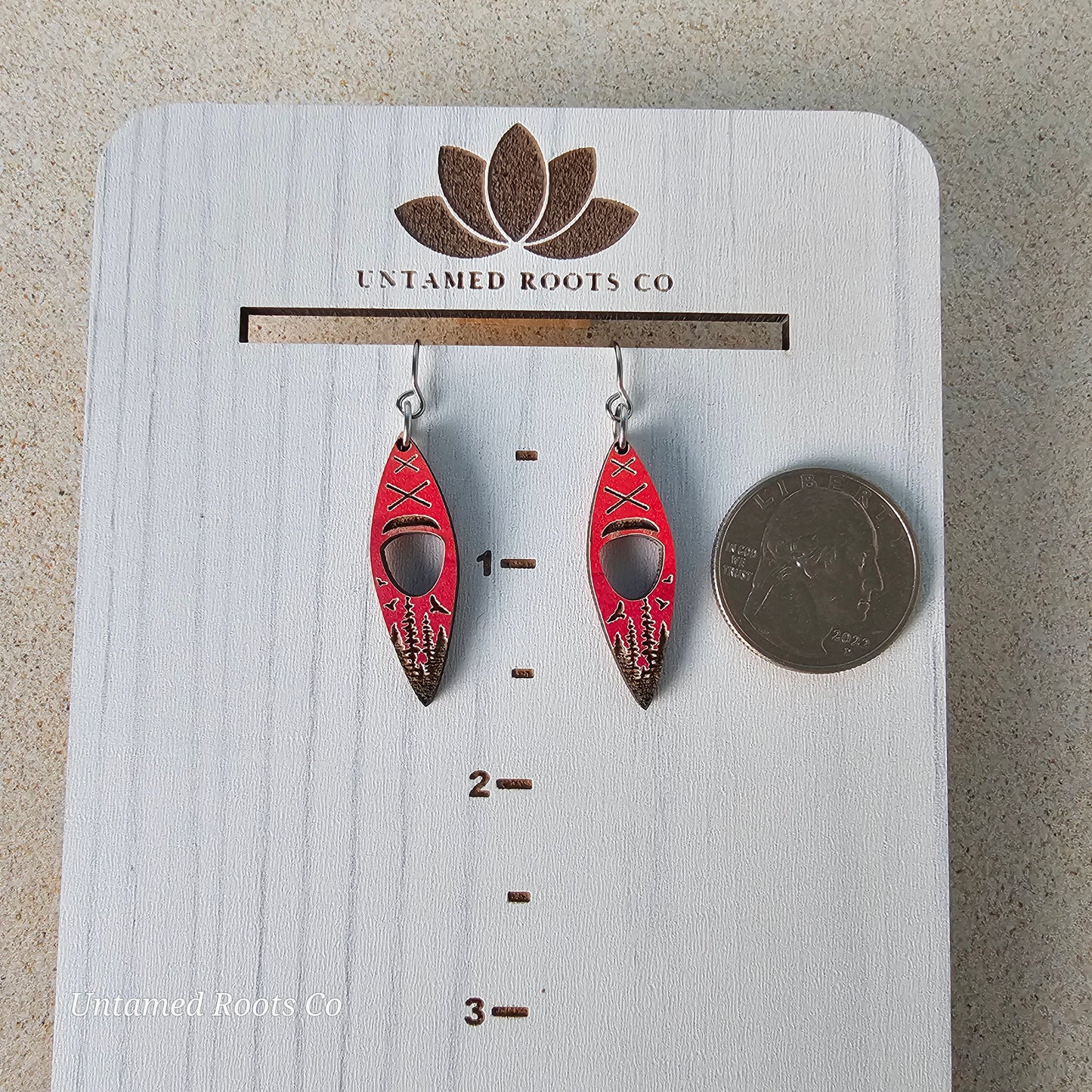 Kayak Earrings (Forest)