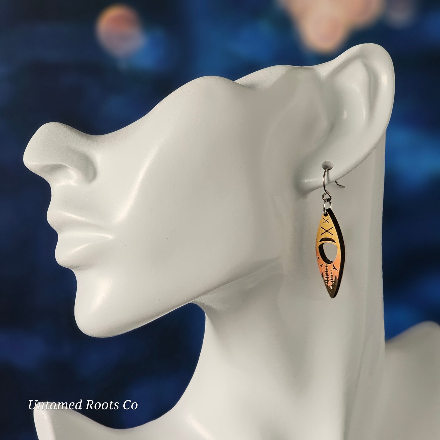 Kayak Earrings (Forest)