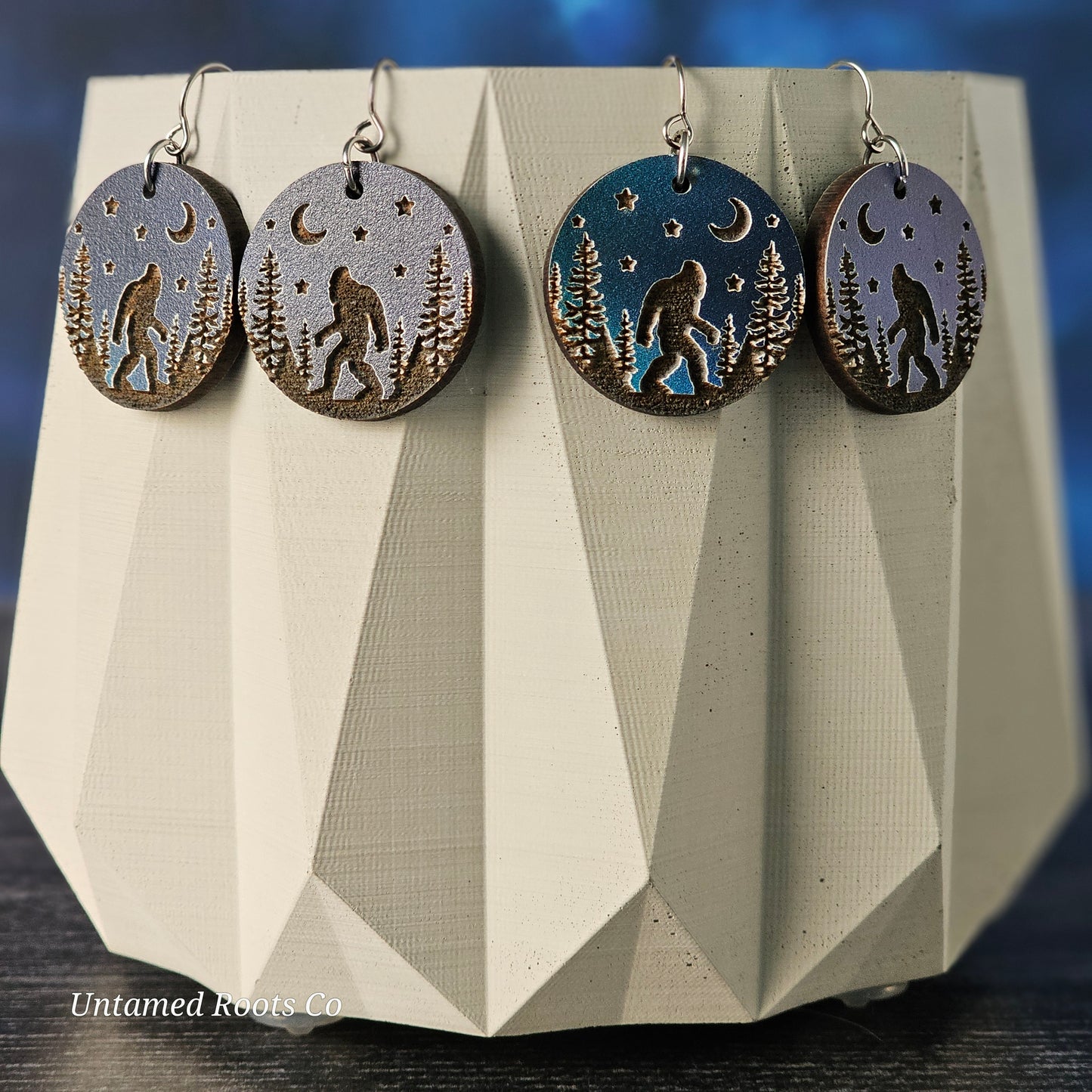 Bigfoot Earrings (Night)