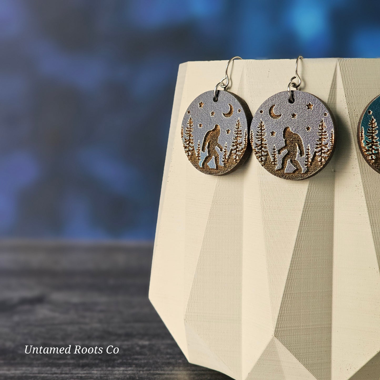 Bigfoot Earrings (Night)