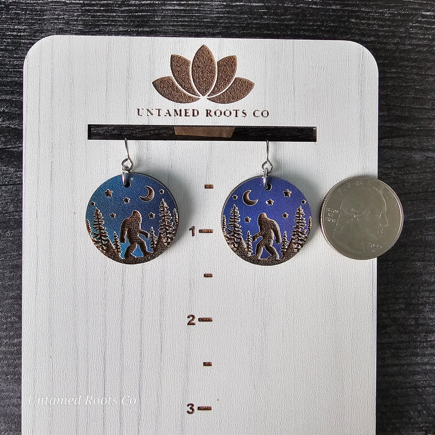 Bigfoot Earrings (Night)