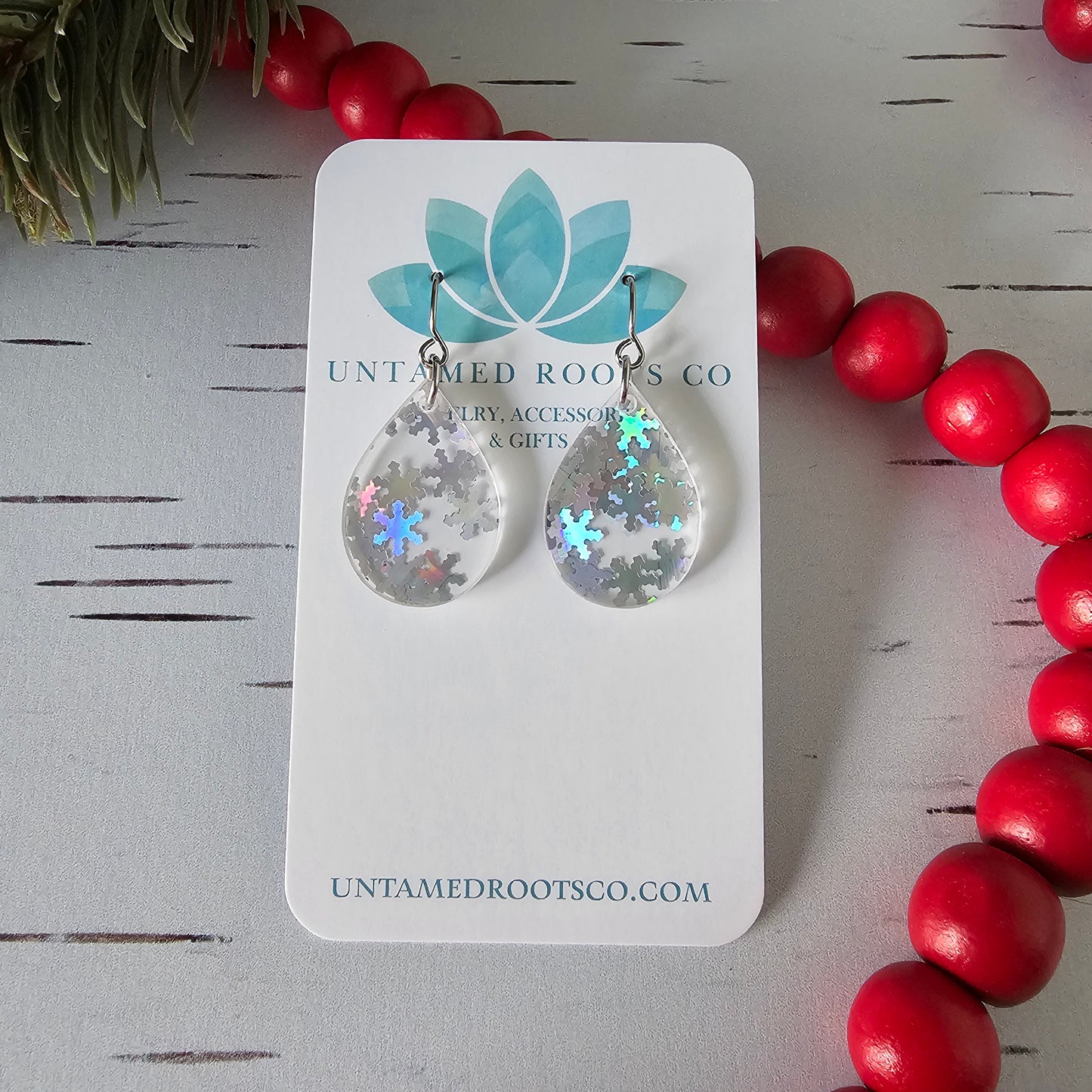 Iridescent Snowflake Earrings (8 styles)