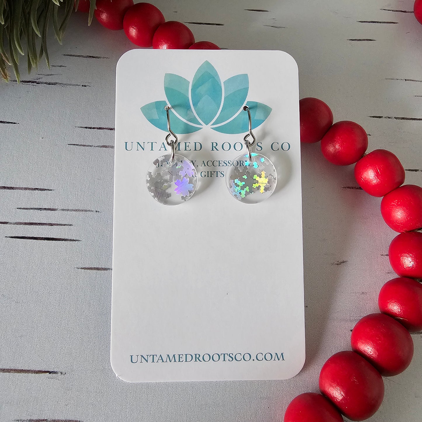 Iridescent Snowflake Earrings (8 styles)