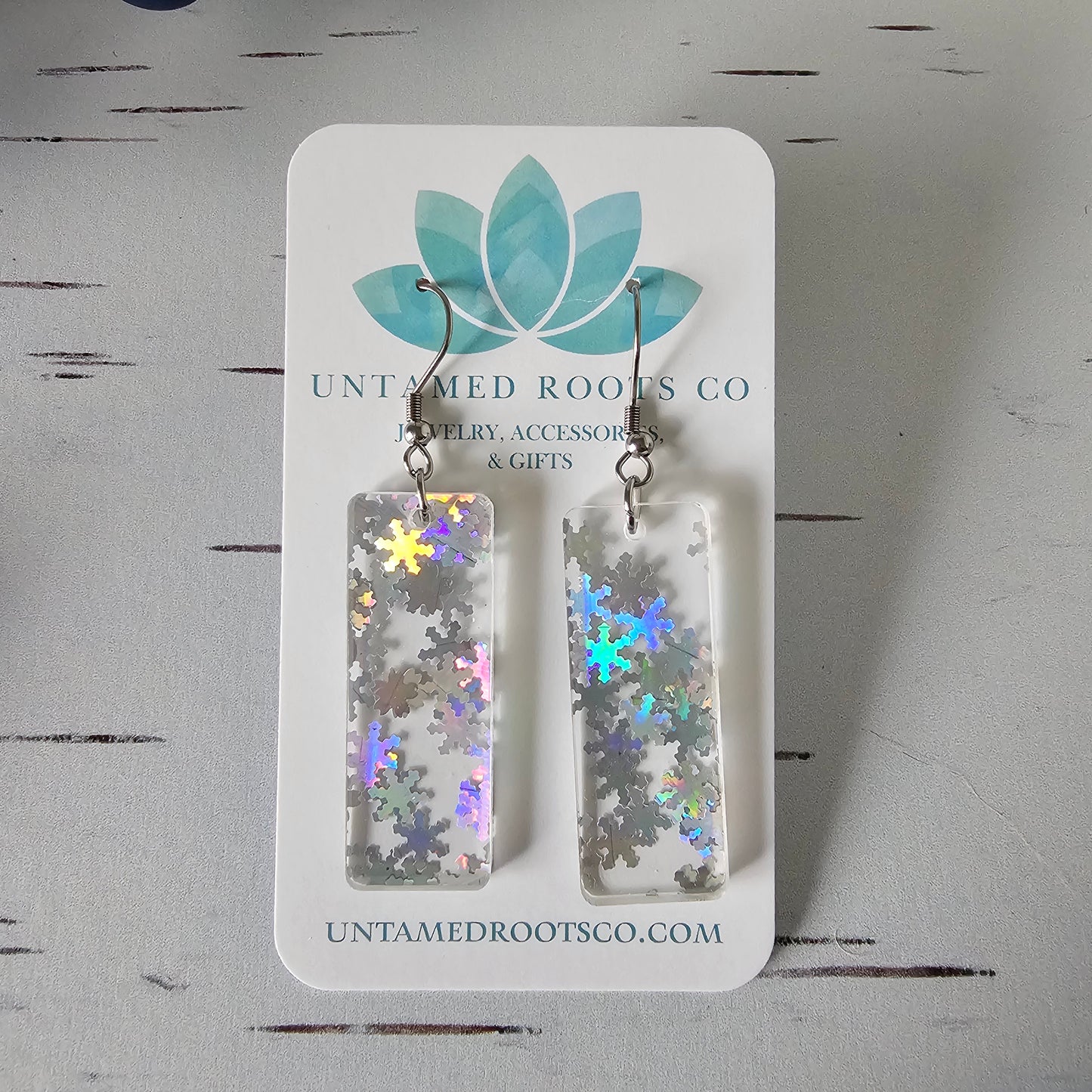 Iridescent Snowflake Earrings (8 styles)
