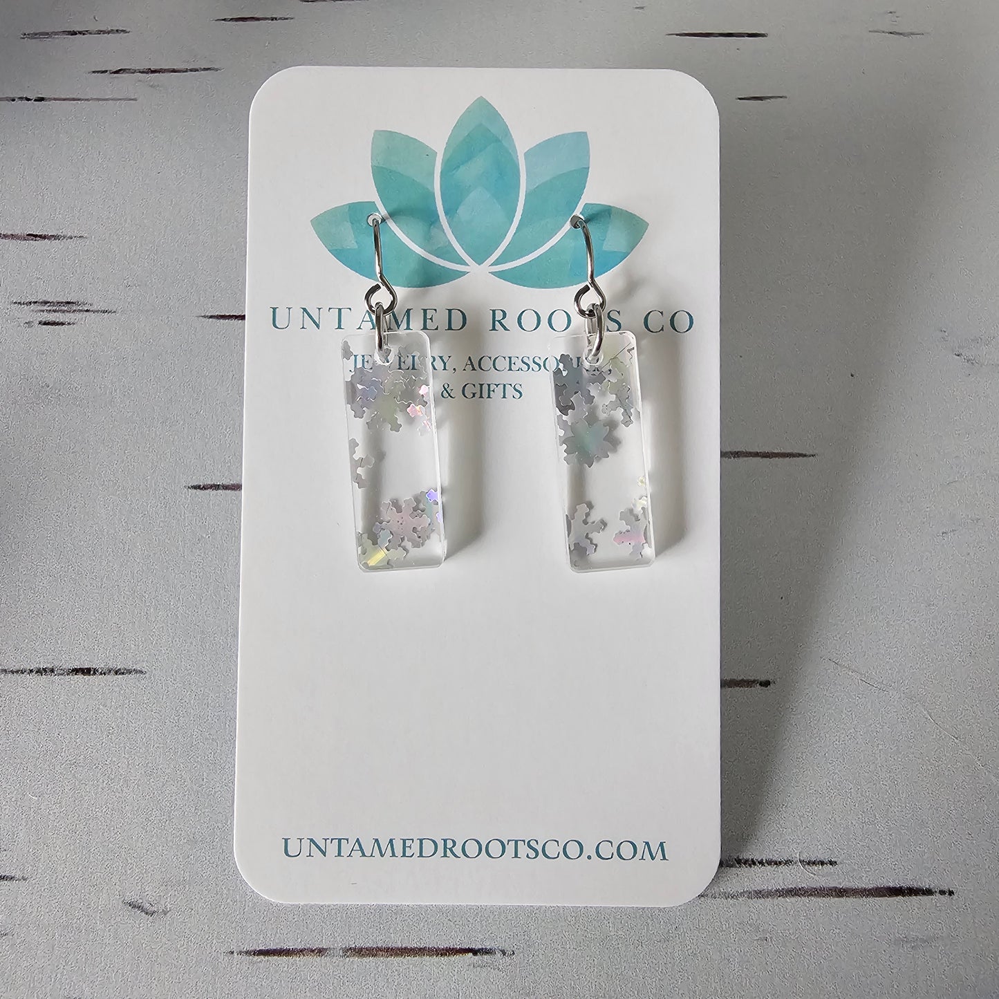 Iridescent Snowflake Earrings (8 styles)