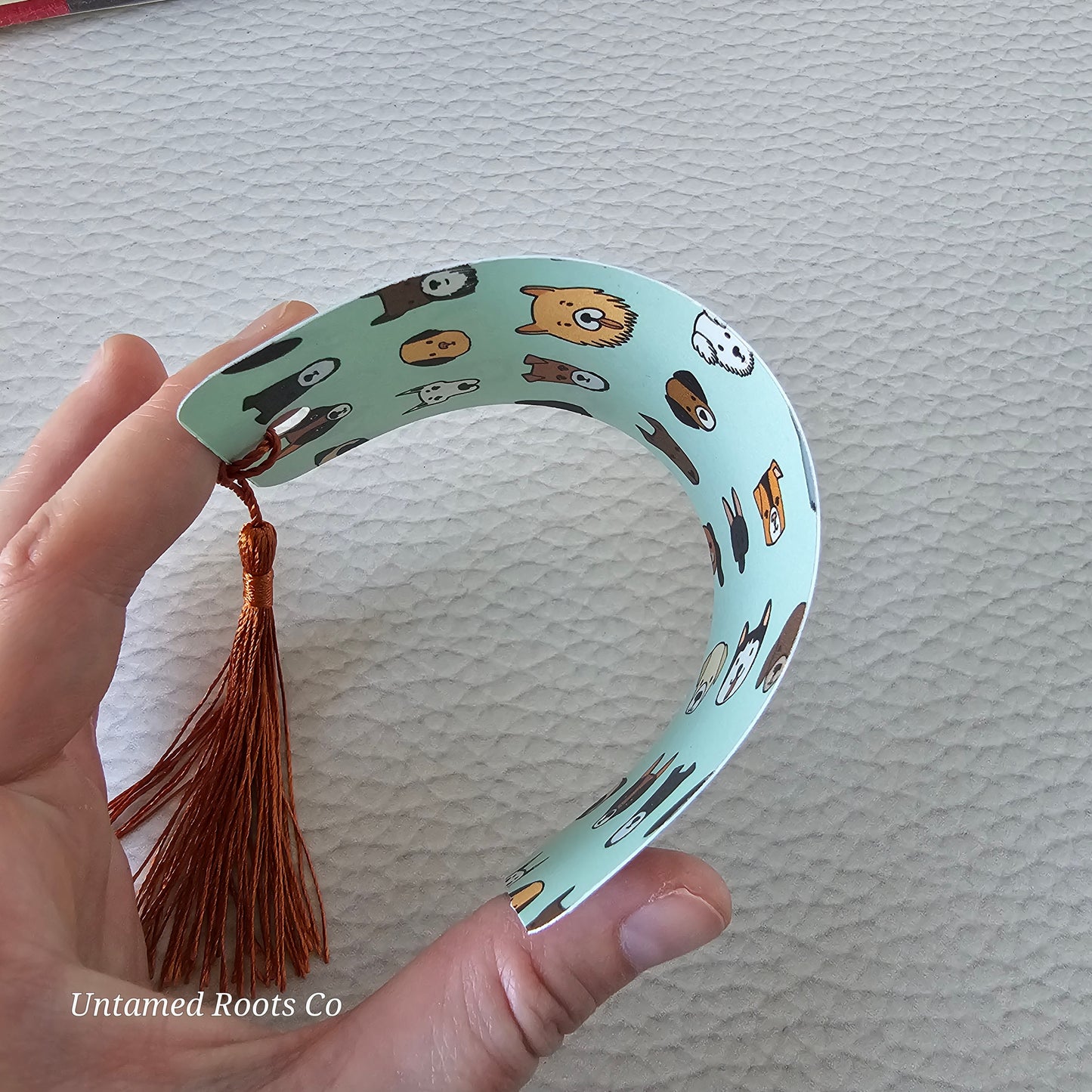 Dog Print Flexible Bookmark