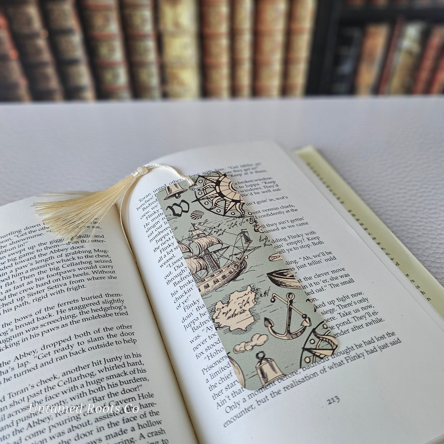 Old World Map Flexible Bookmark