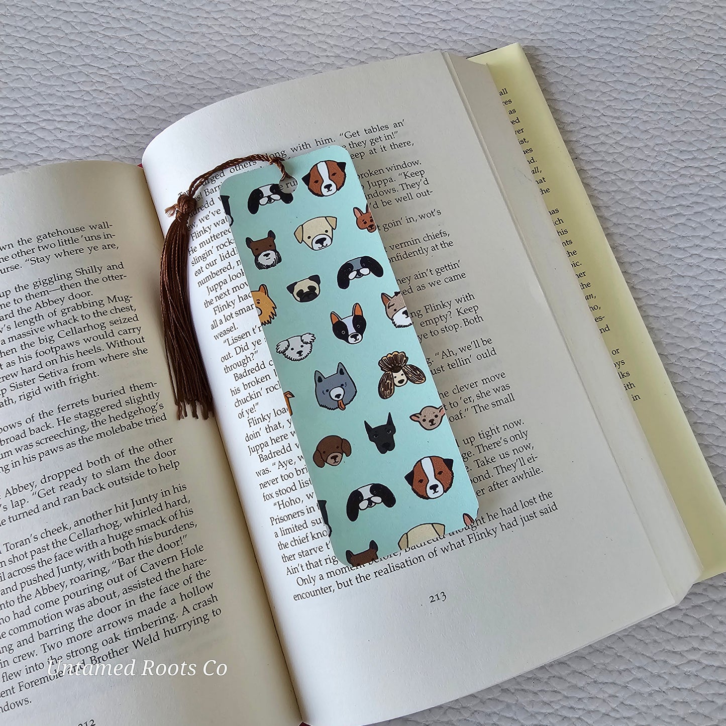 Dog Print Flexible Bookmark