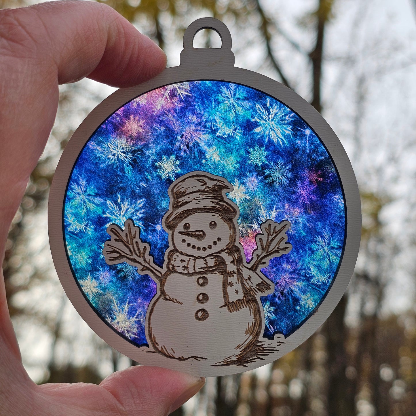 Snowman- Watercolor Snowflakes (Limited Run)