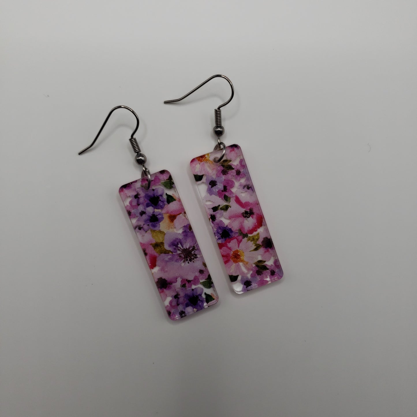 Pink Floral Earrings (8 styles)