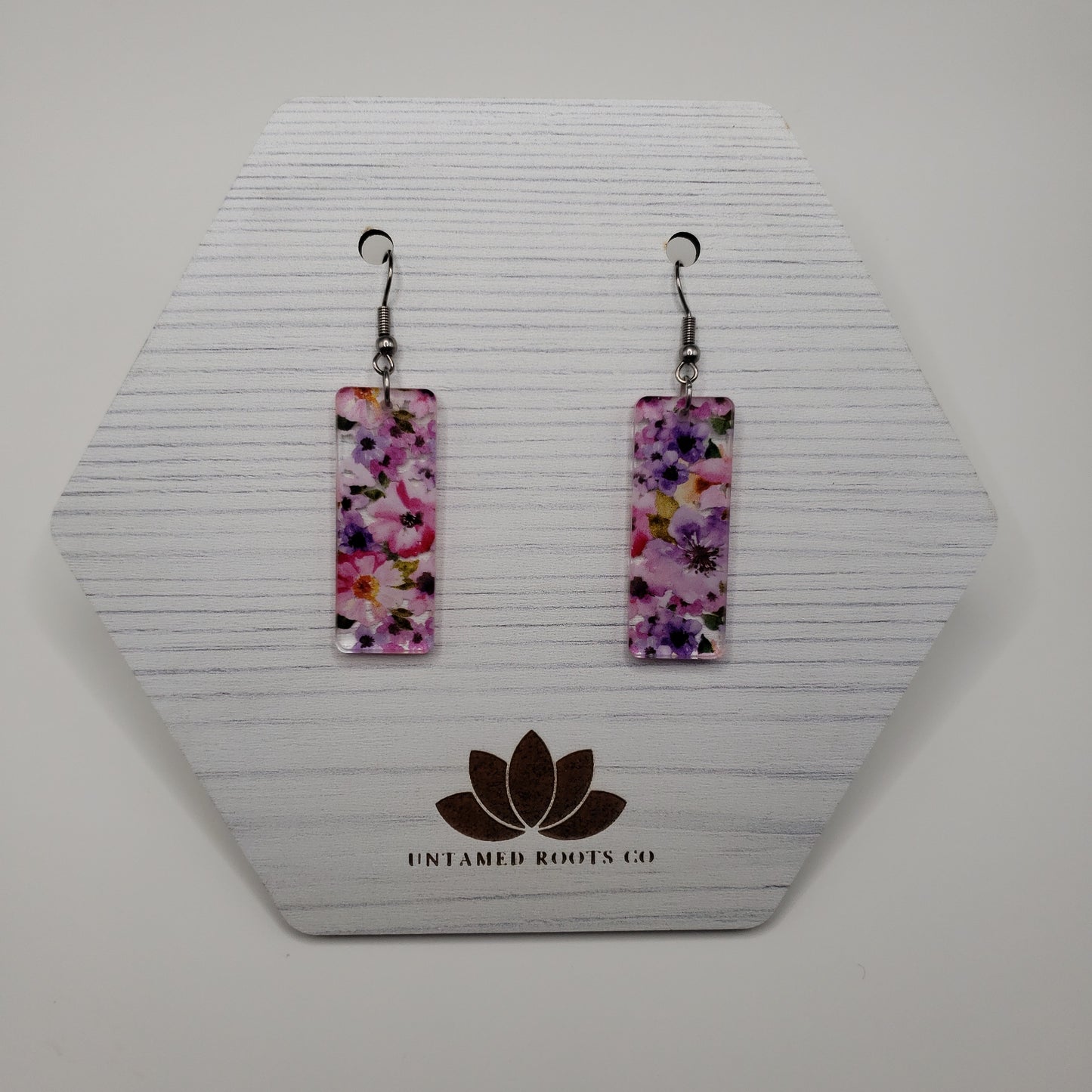 Pink Floral Earrings (8 styles)