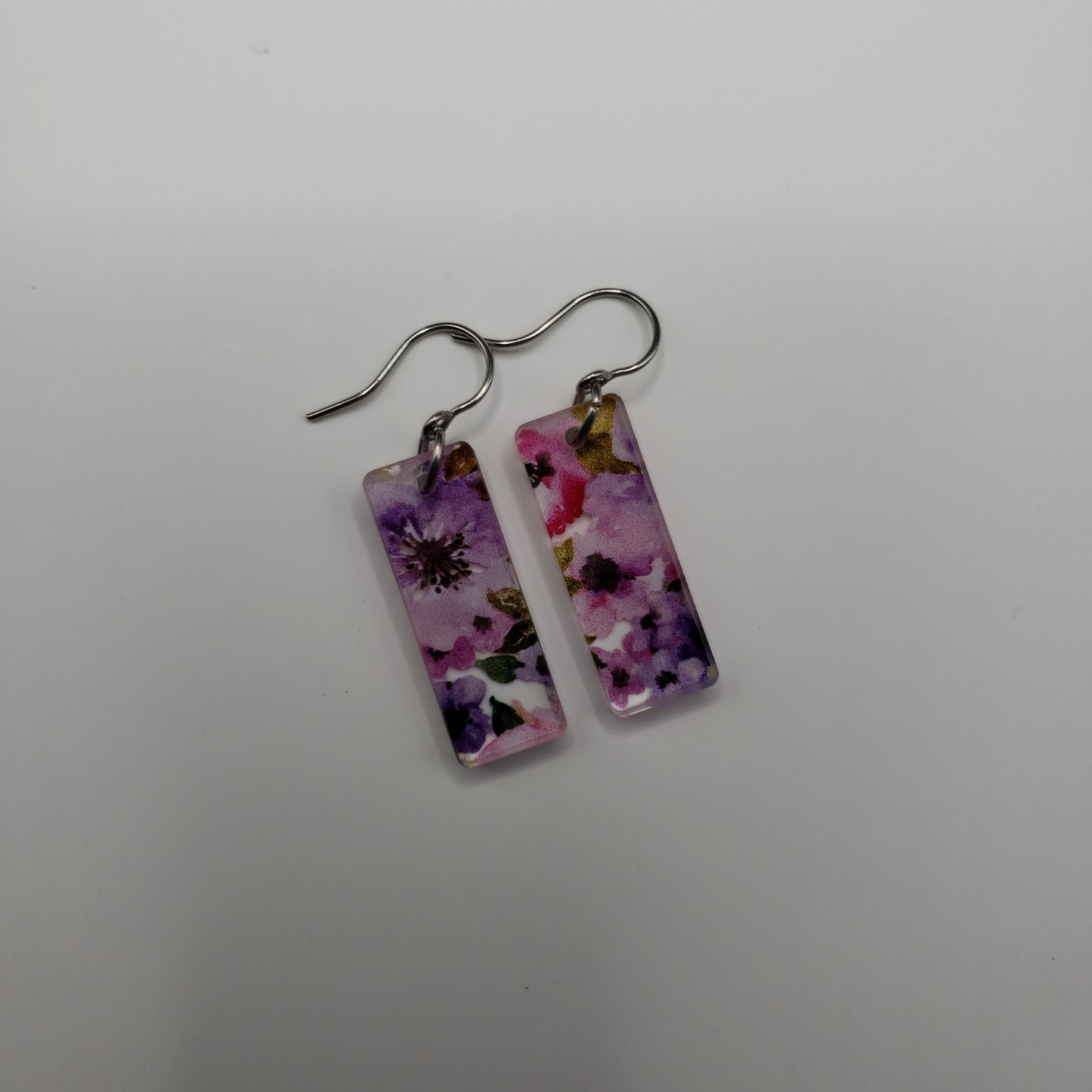Pink Floral Earrings (8 styles)
