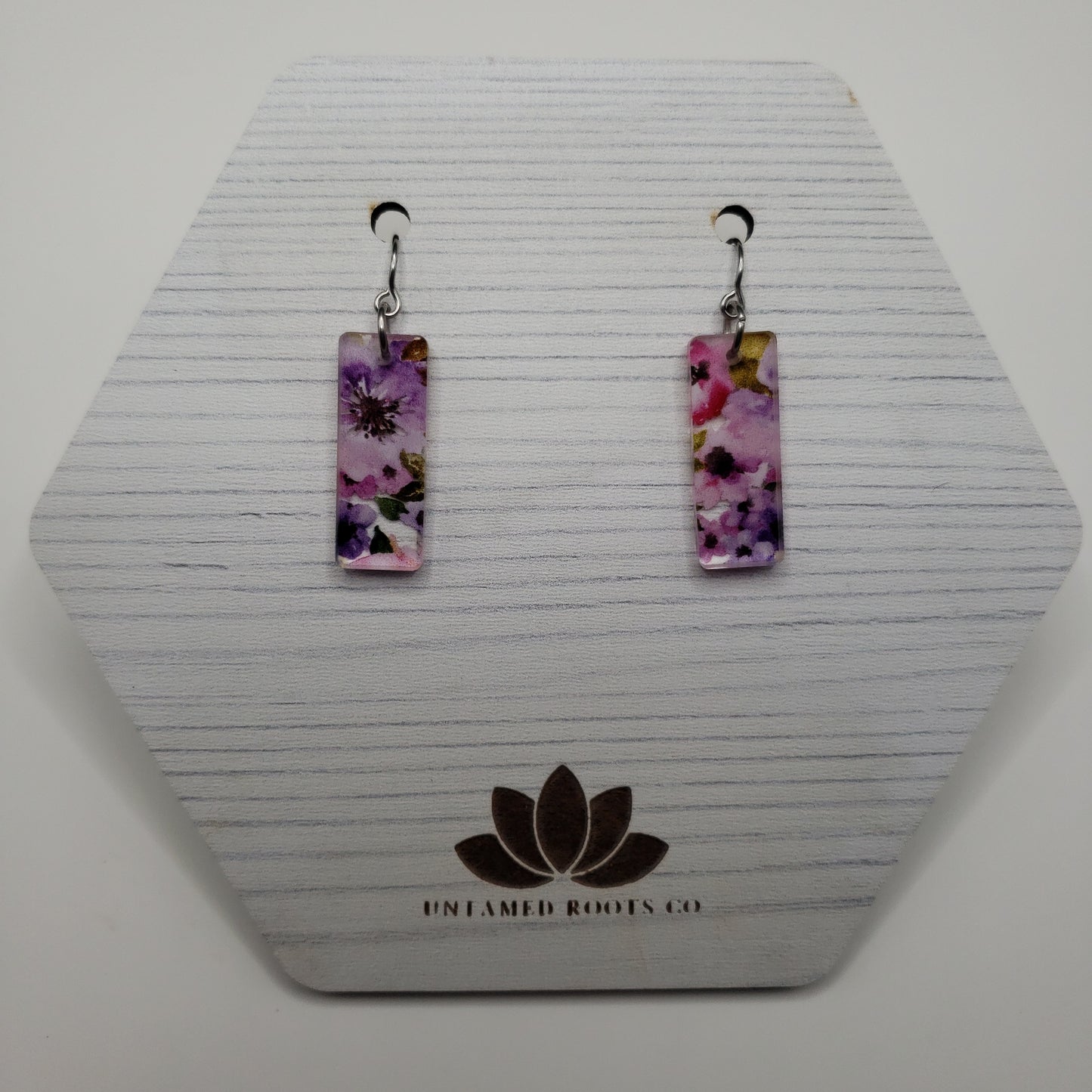 Pink Floral Earrings (8 styles)