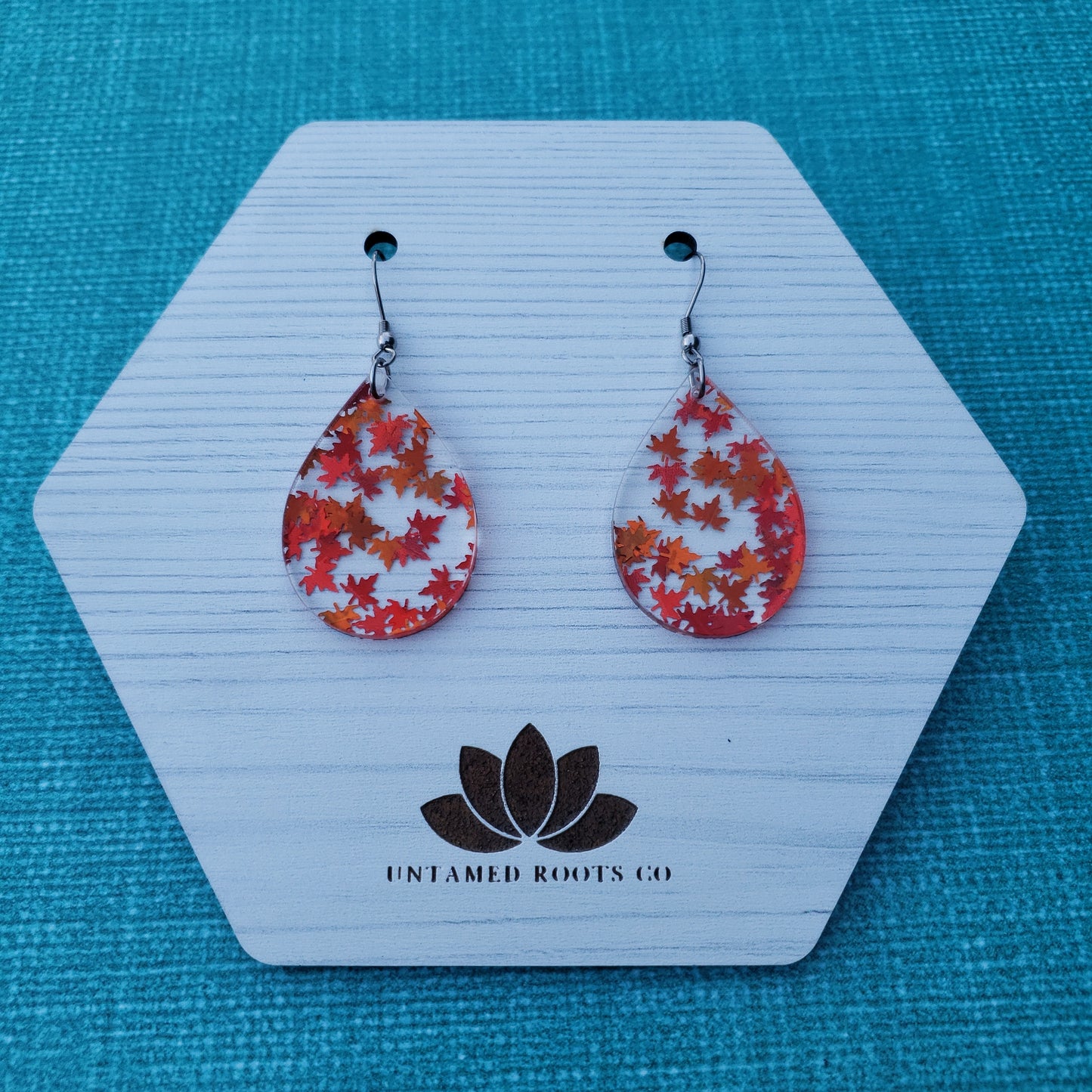 Orange Falling Leaf Earrings (8 styles)