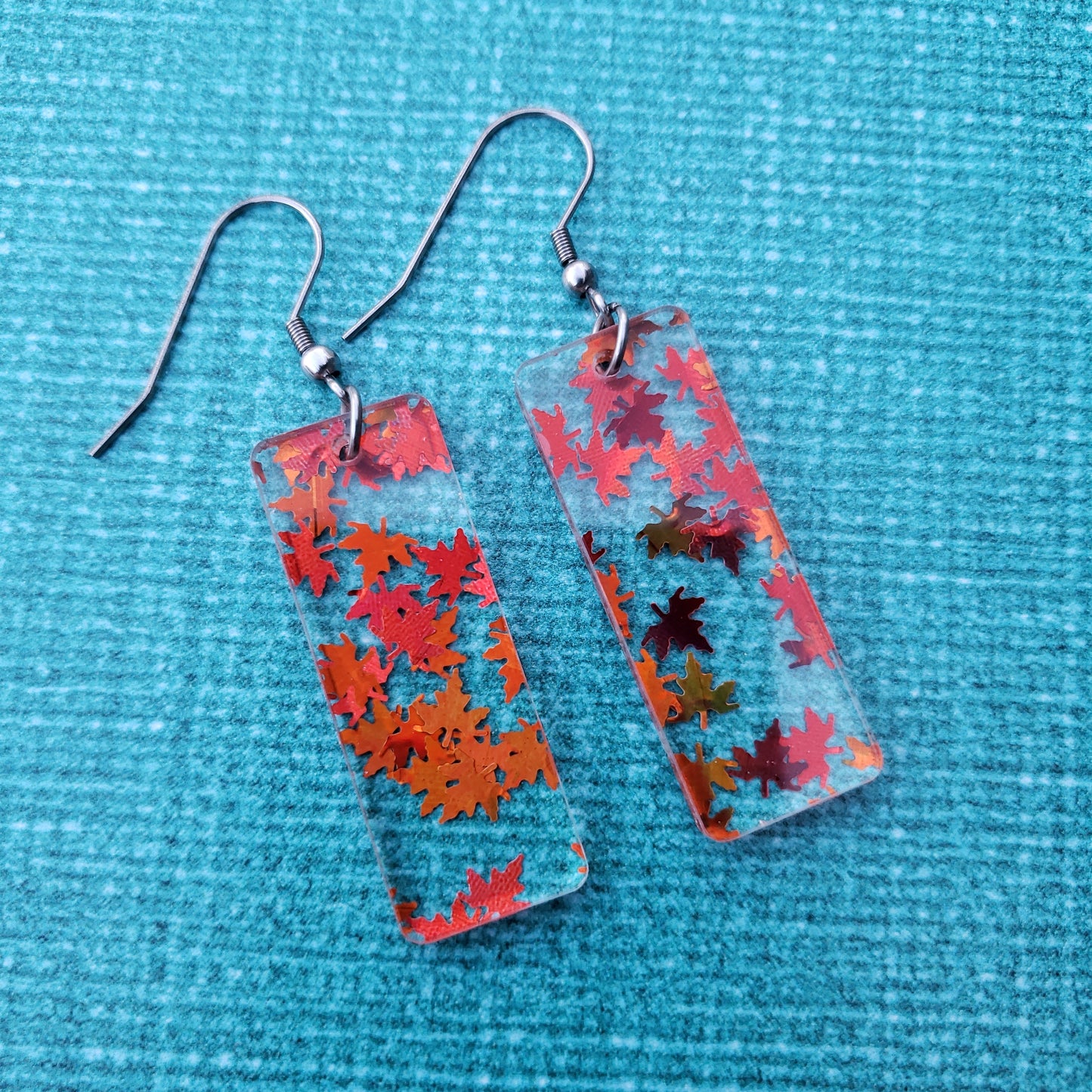 Orange Falling Leaf Earrings (8 styles)