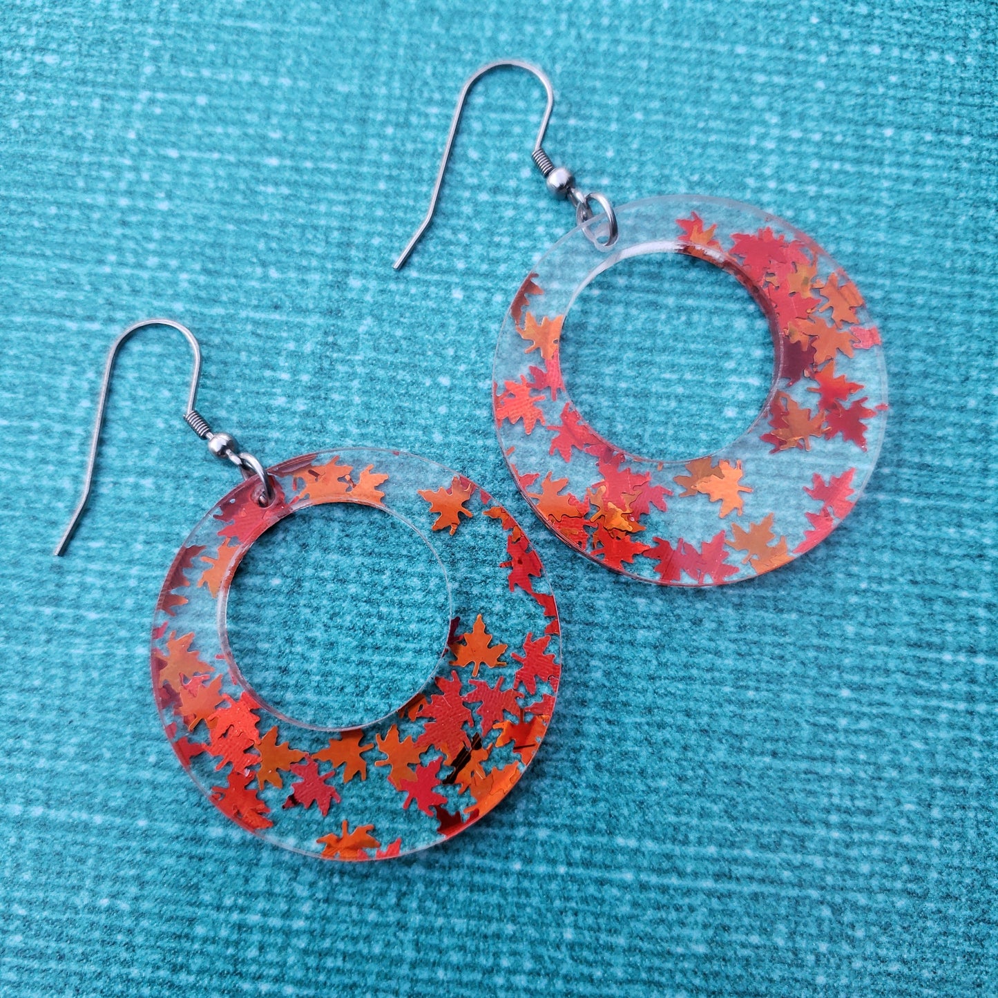 Orange Falling Leaf Earrings (8 styles)