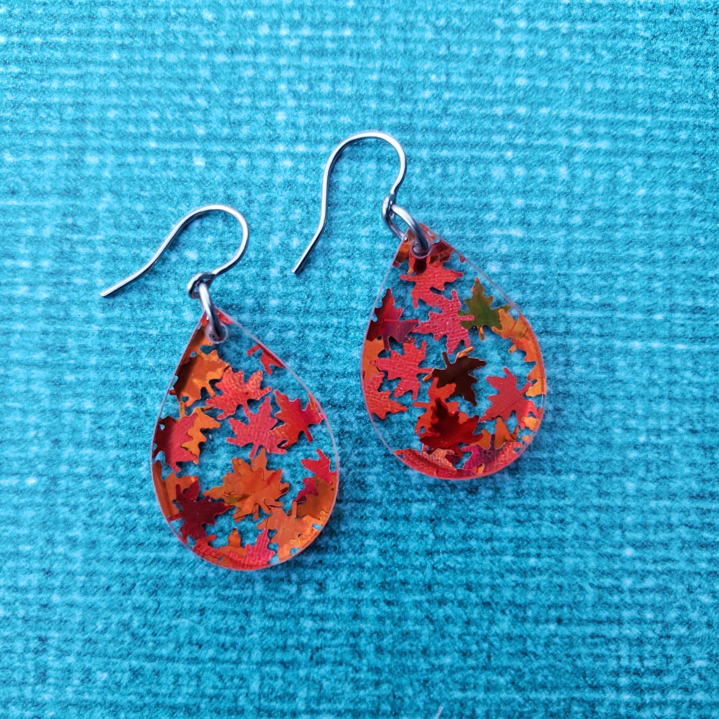 Orange Falling Leaf Earrings (8 styles)