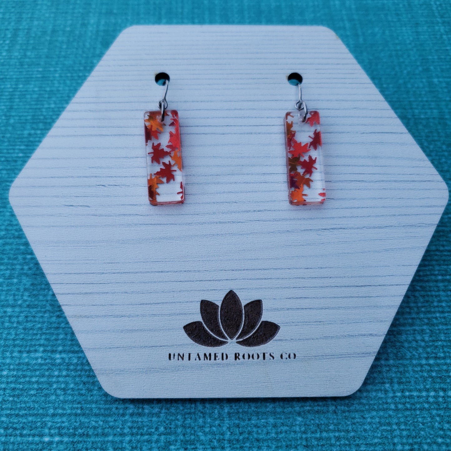 Orange Falling Leaf Earrings (8 styles)