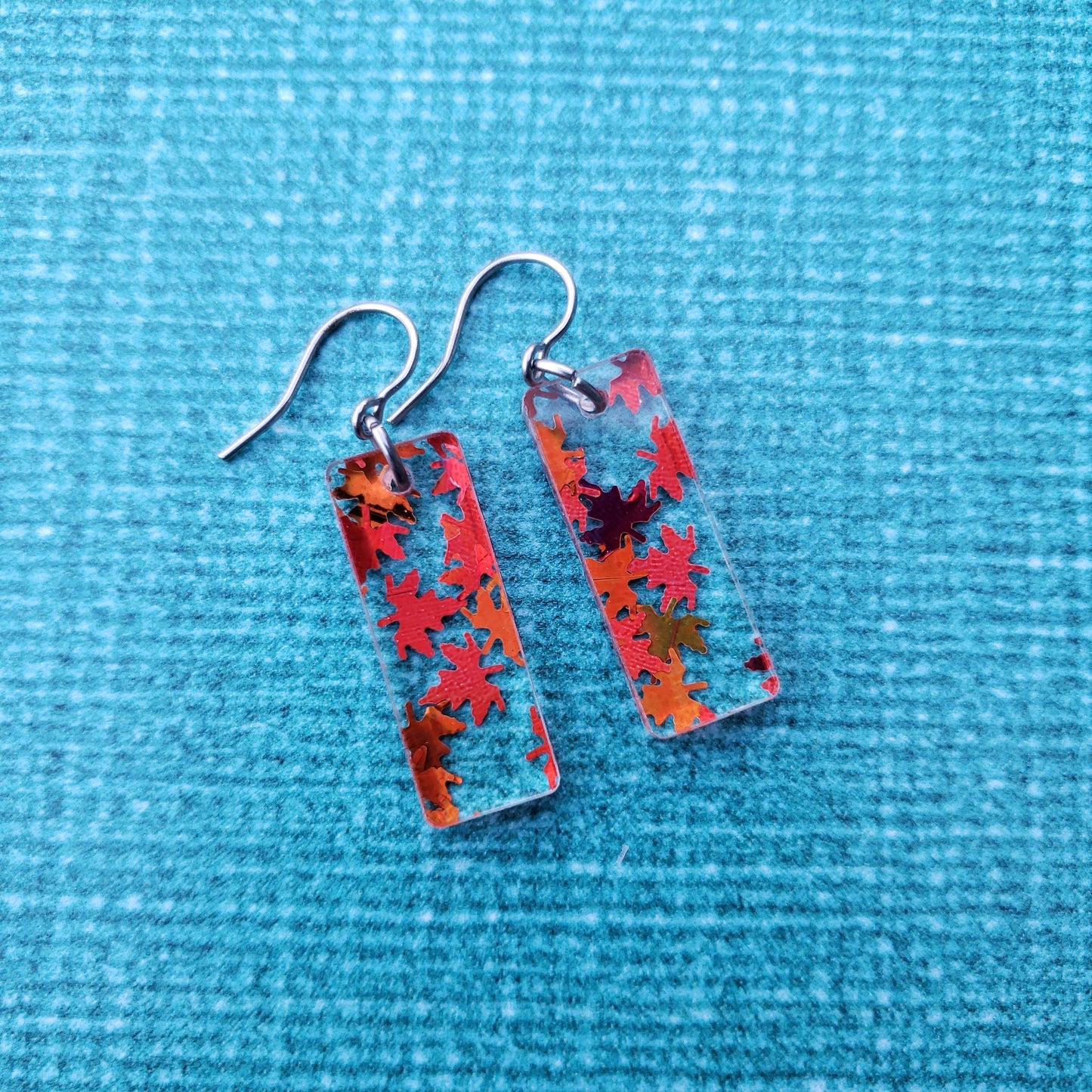 Orange Falling Leaf Earrings (8 styles)