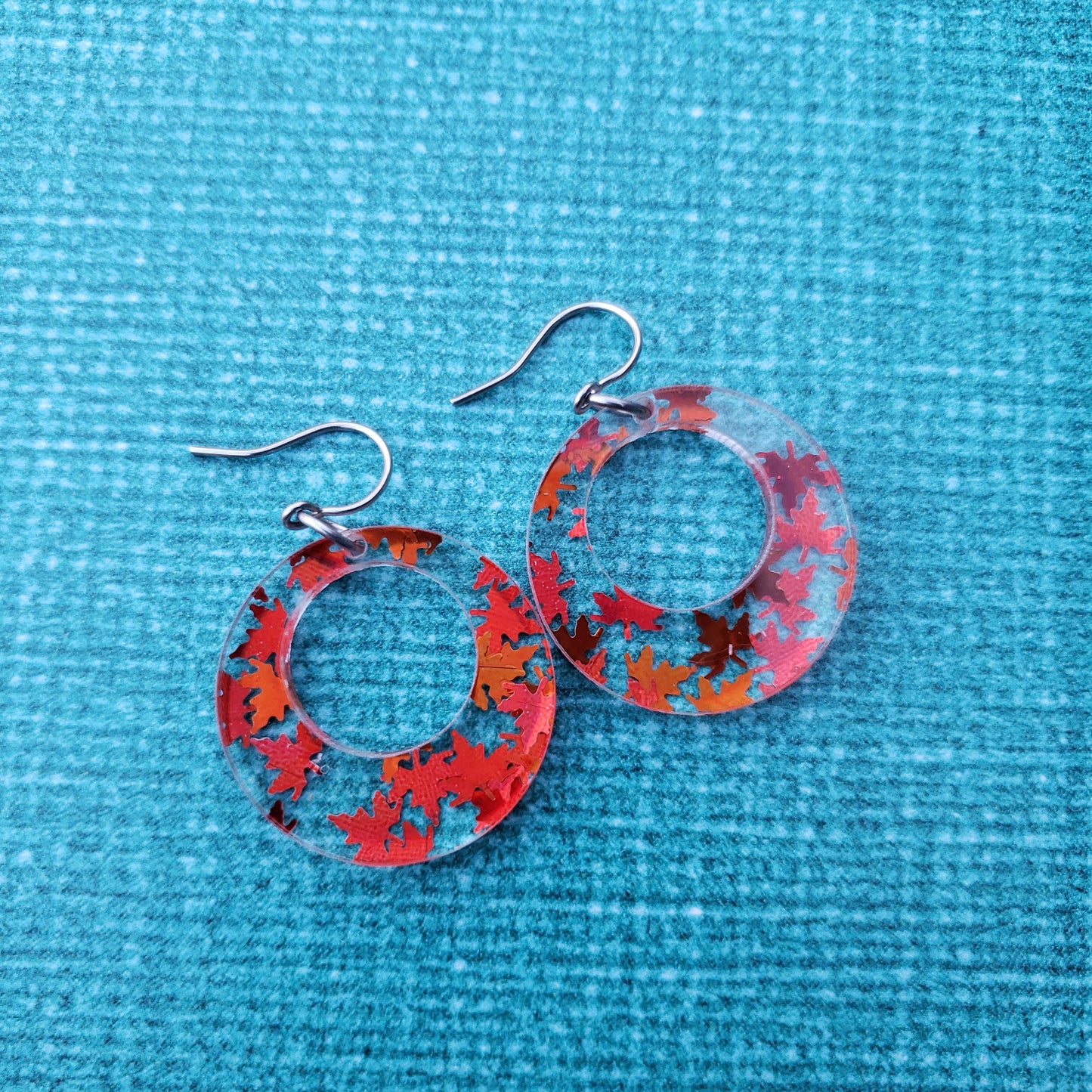 Orange Falling Leaf Earrings (8 styles)