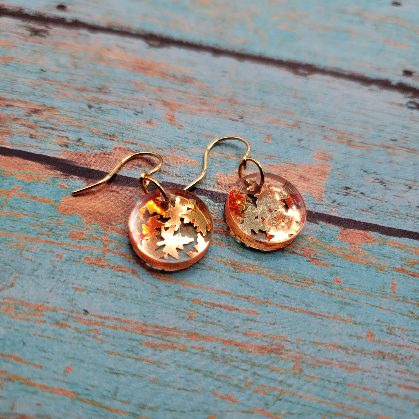 Golden Falling Leaf Earrings (8 styles)