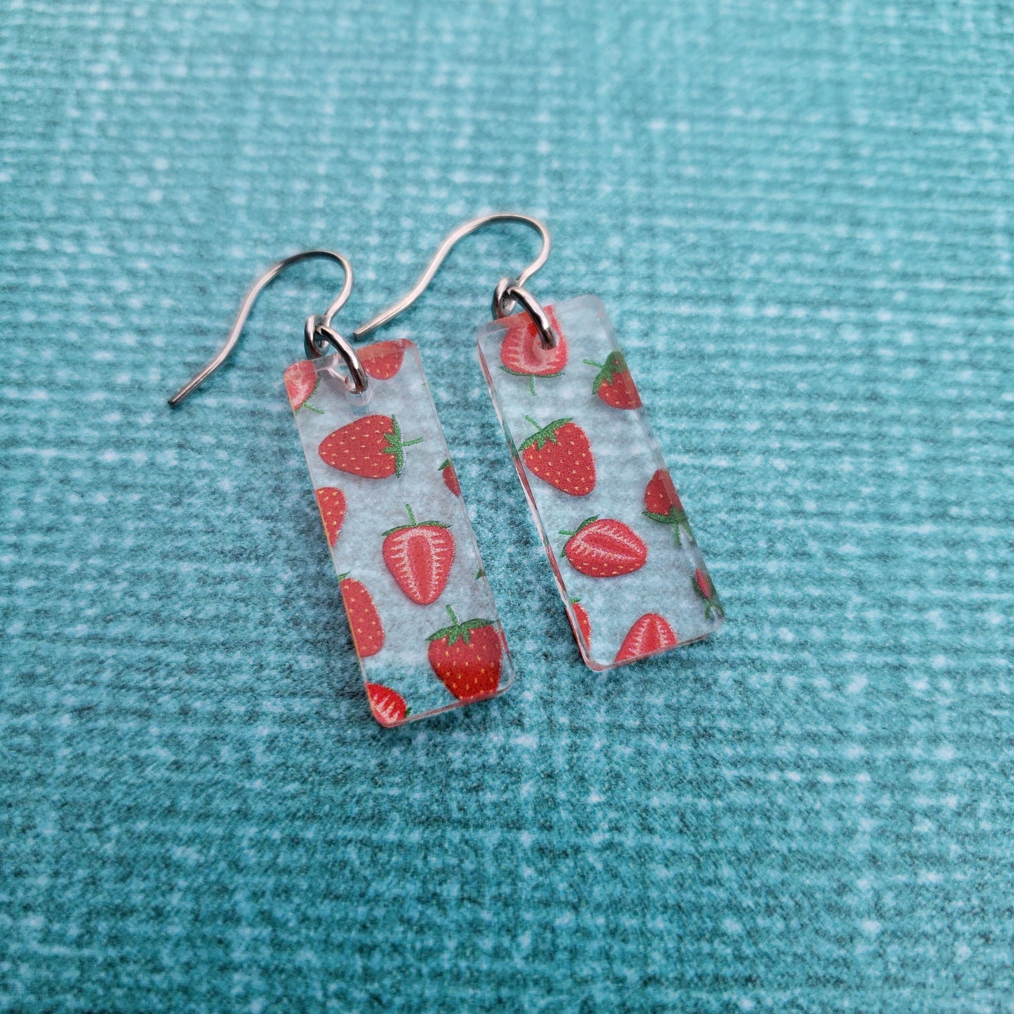 Strawberry Print Earrings (8 styles)
