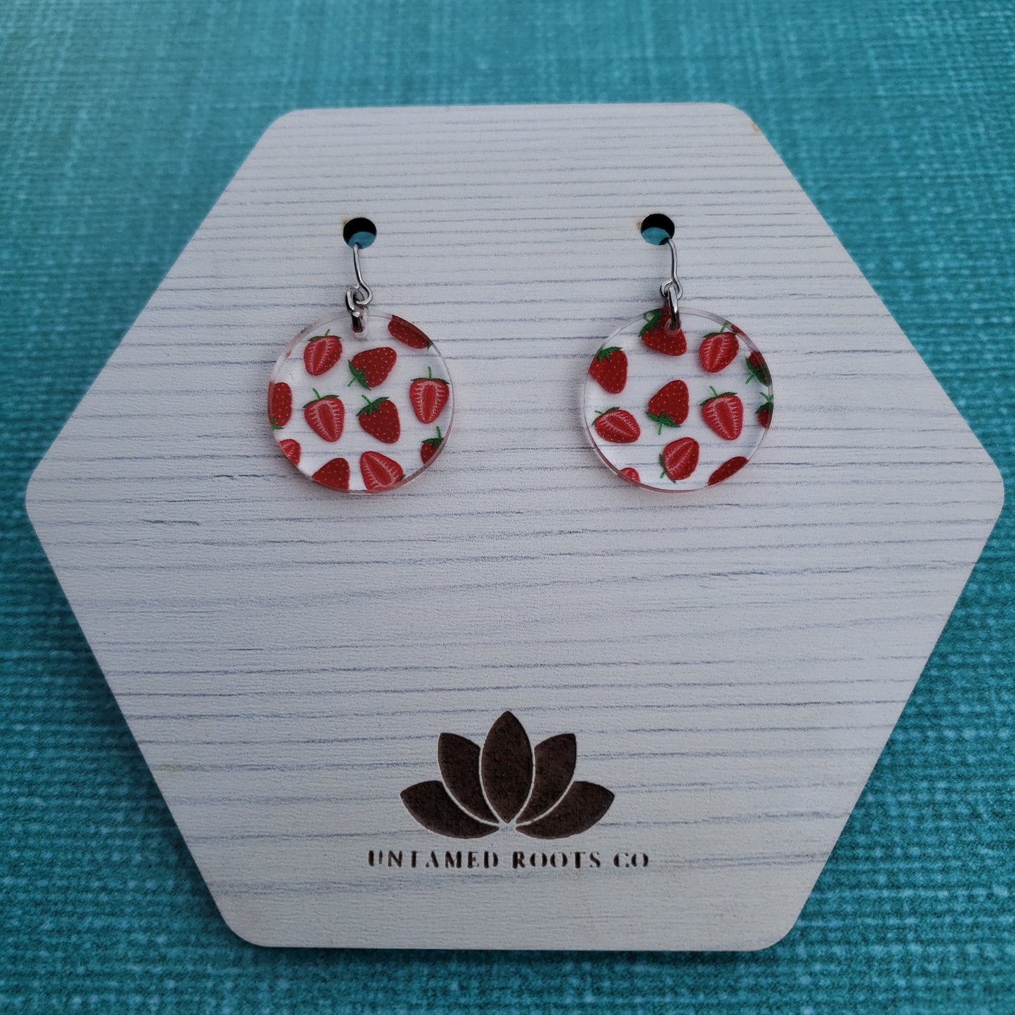 Strawberry Print Earrings (8 styles)