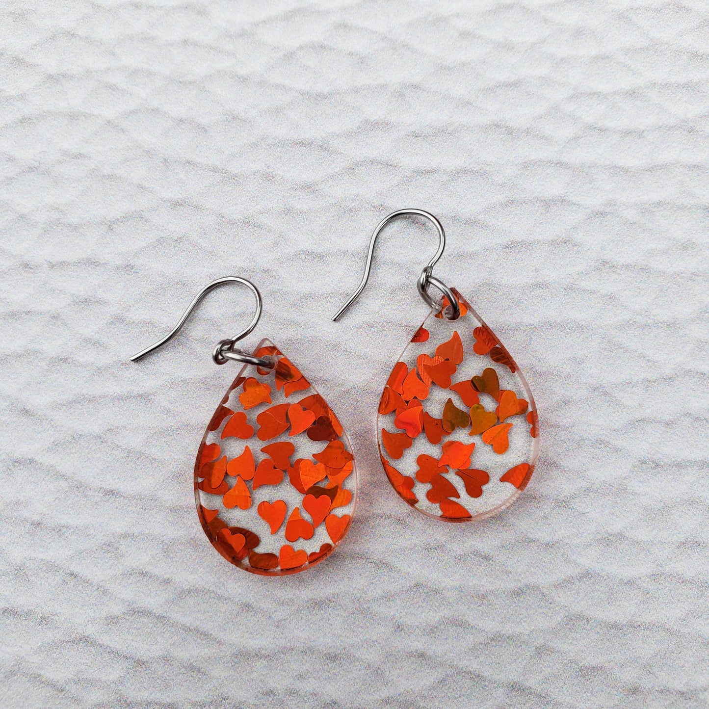 Confetti Hearts Holographic Earrings (8 styles)