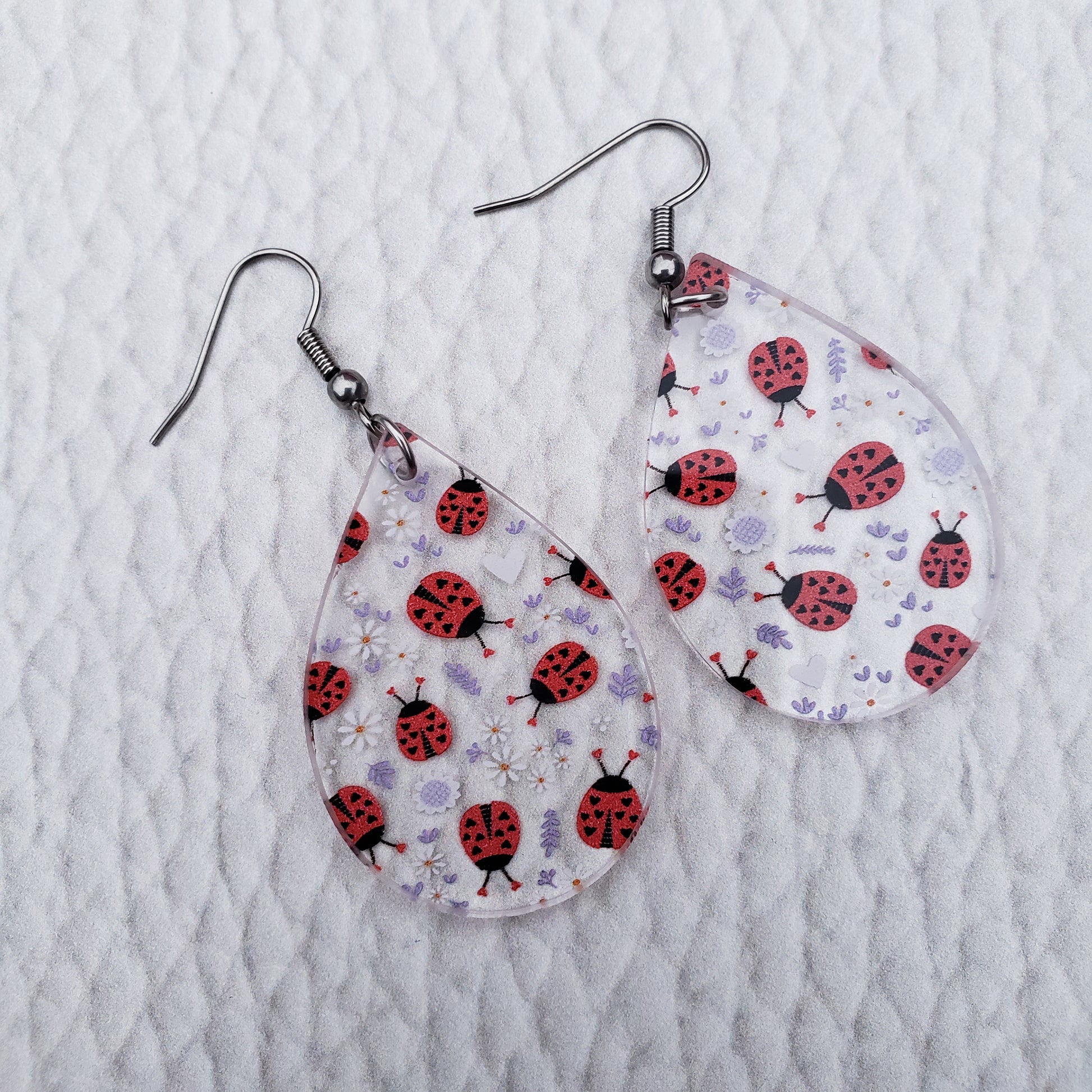 Lovely Lady Bug Earrings