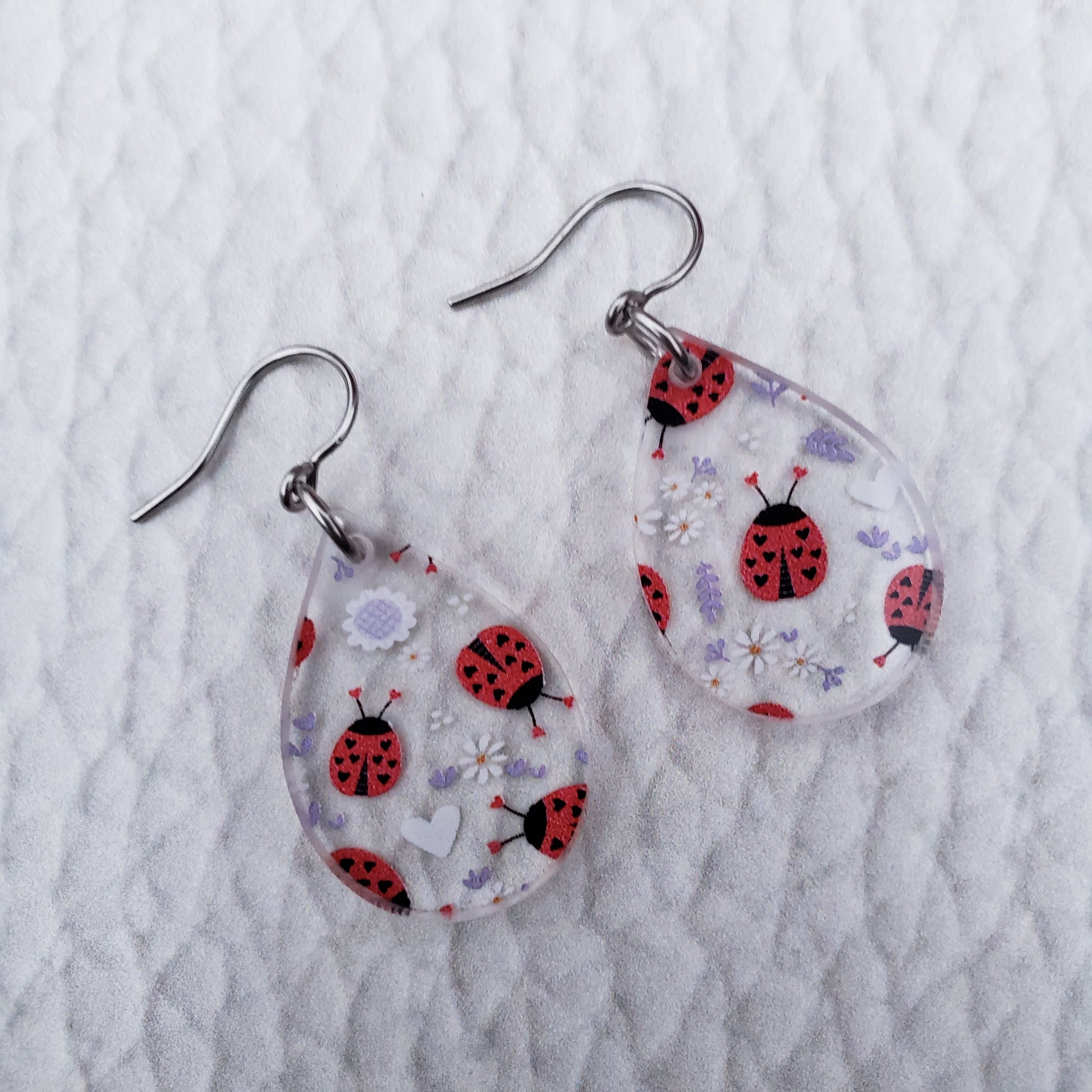 Lovely Lady Bug Earrings