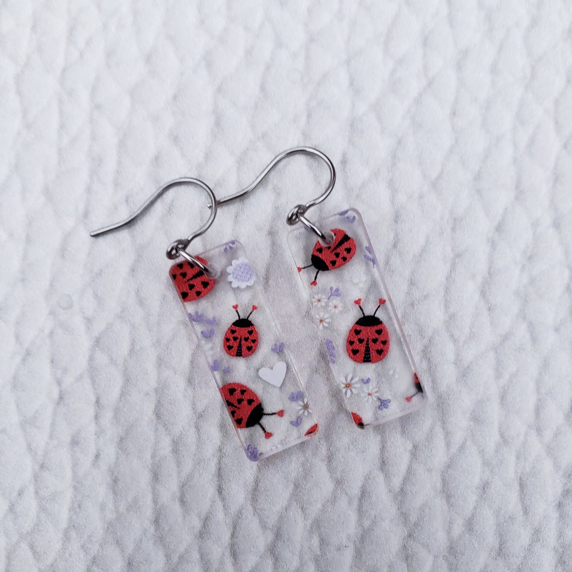 Lovely Lady Bug Earrings