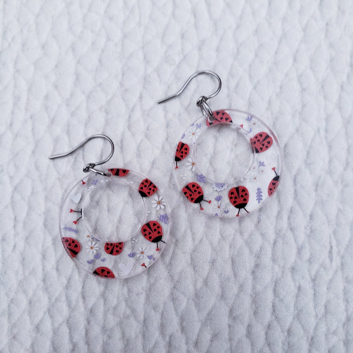 Lovely Lady Bug Earrings