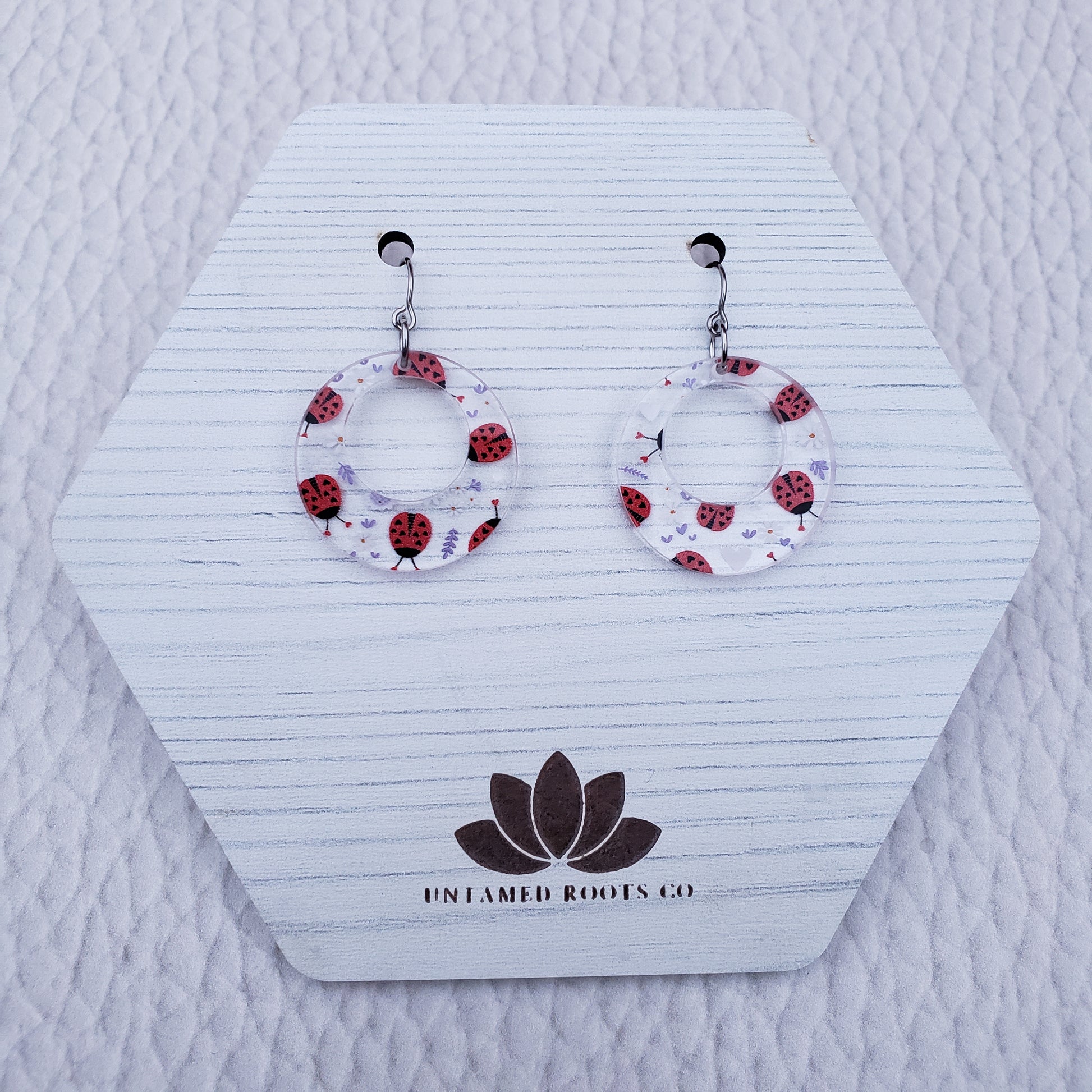 Lovely Lady Bug Earrings