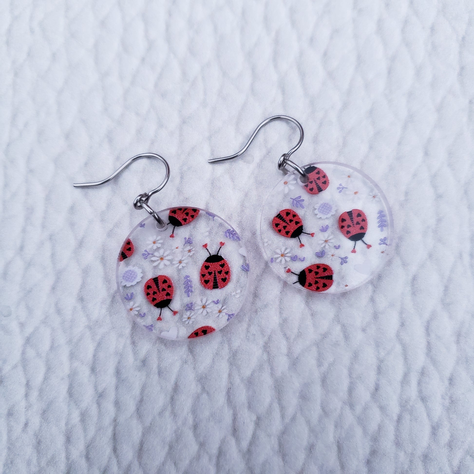Lovely Lady Bug Earrings