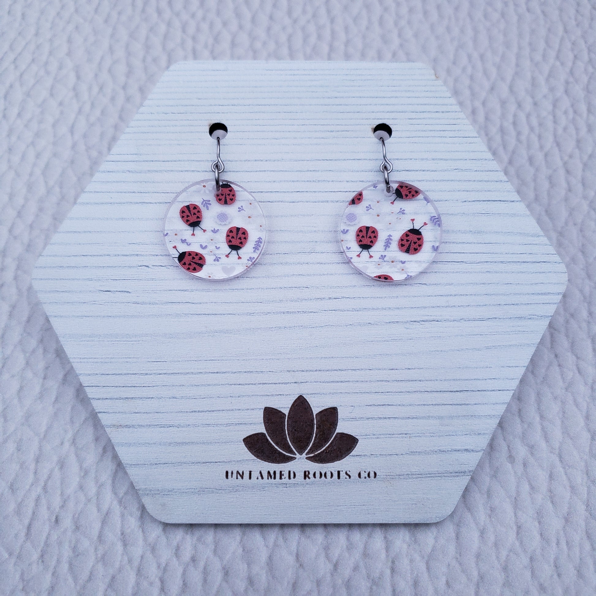 Lovely Lady Bug Earrings