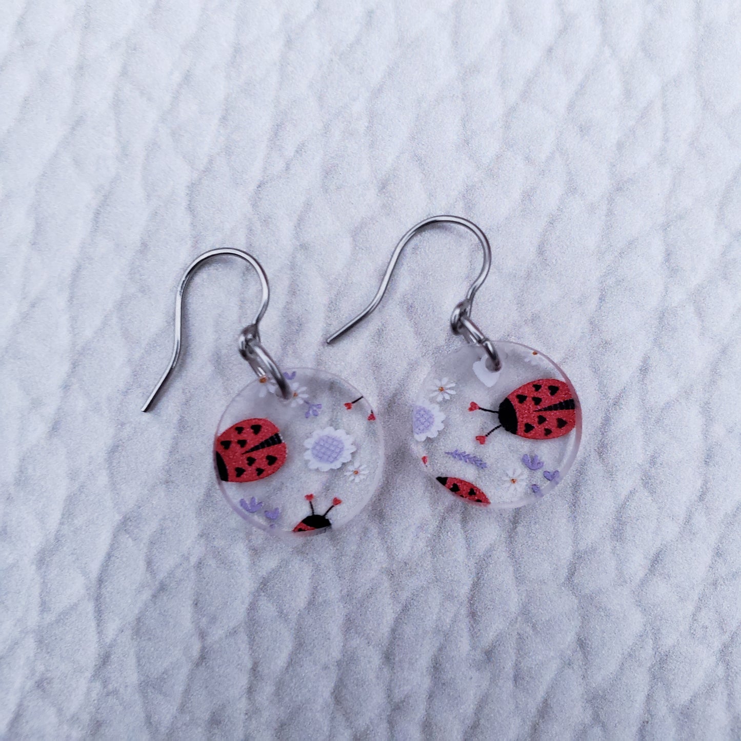 Lovely Lady Bug Earrings