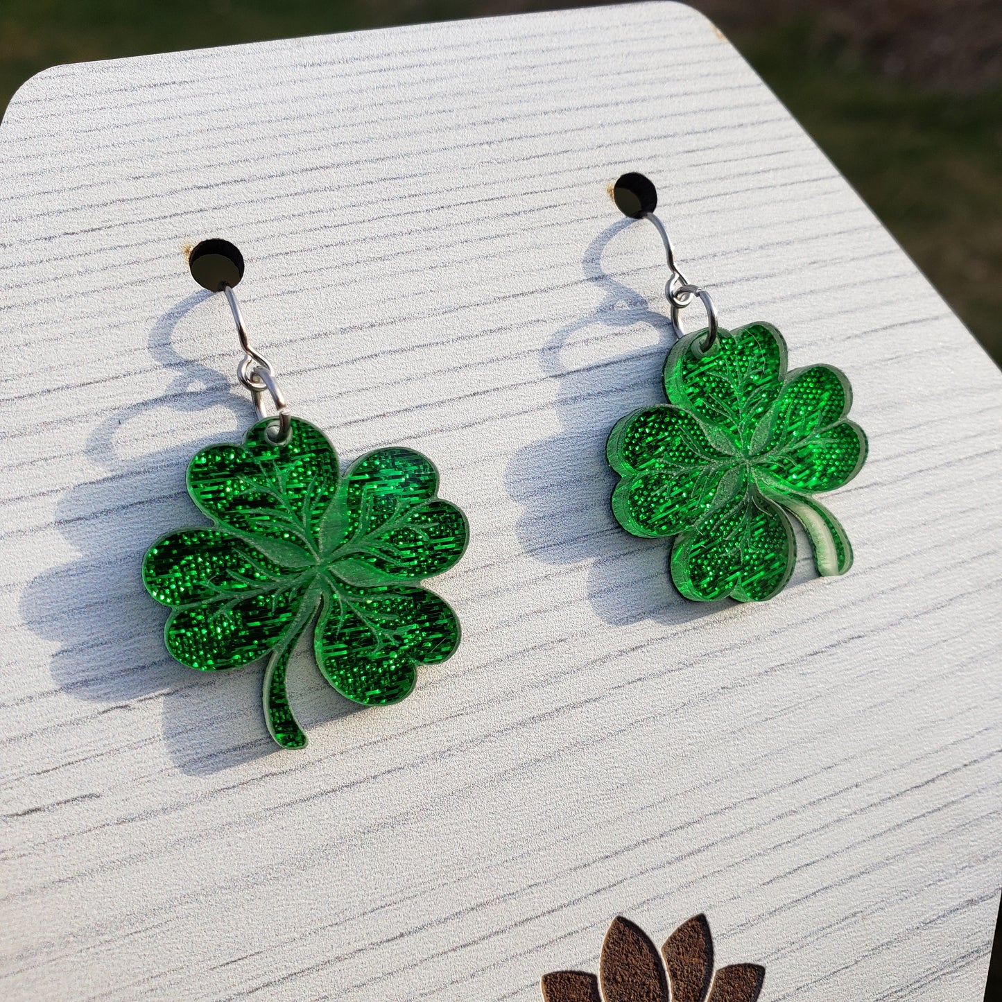 Shimmering Shamrock Earrings