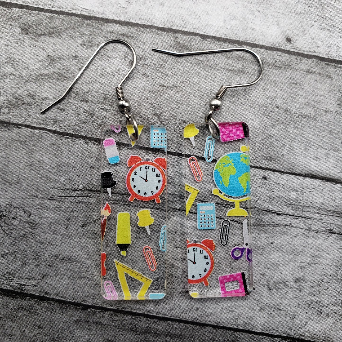 Teacher Print Earrings (8 styles)