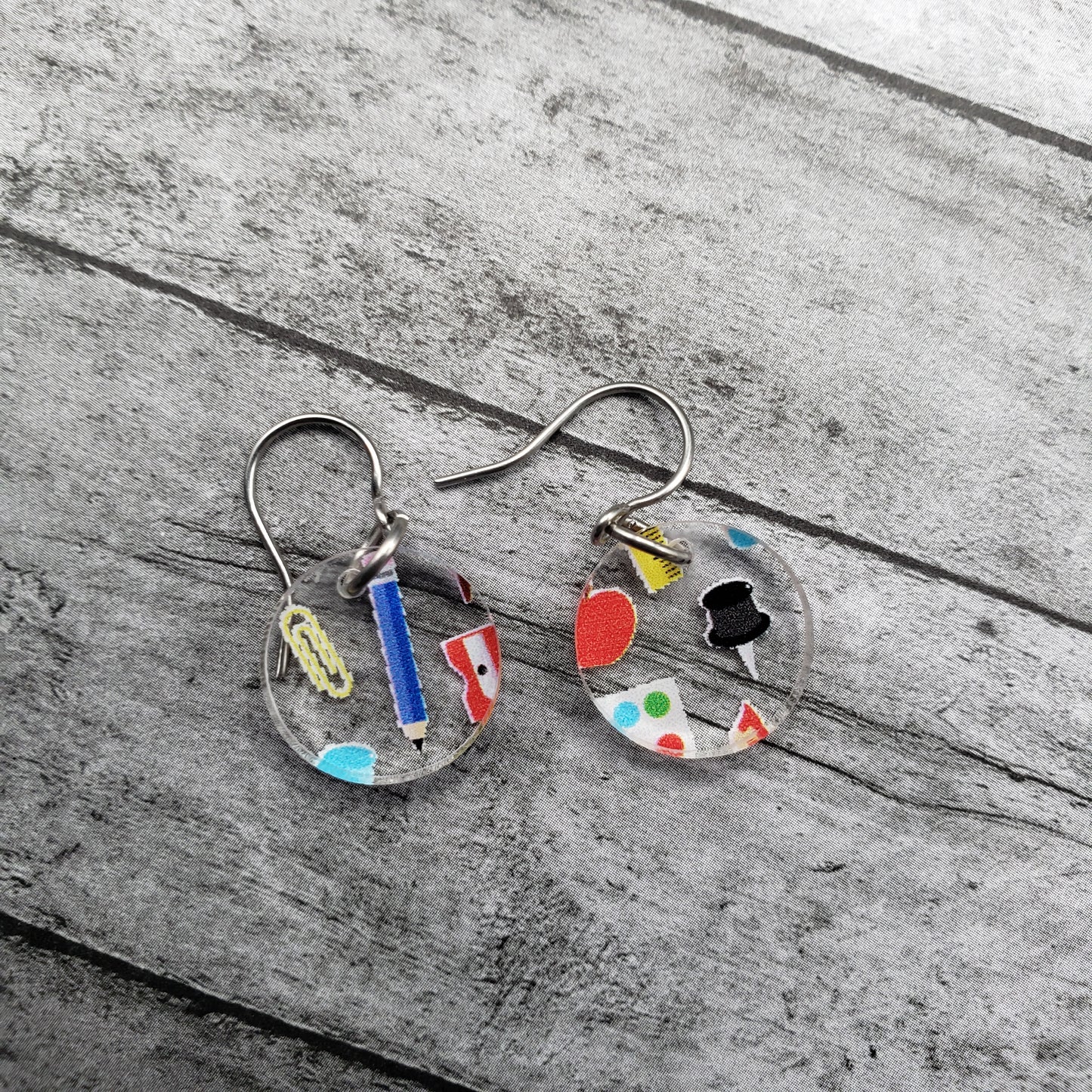 Teacher Print Earrings (8 styles)