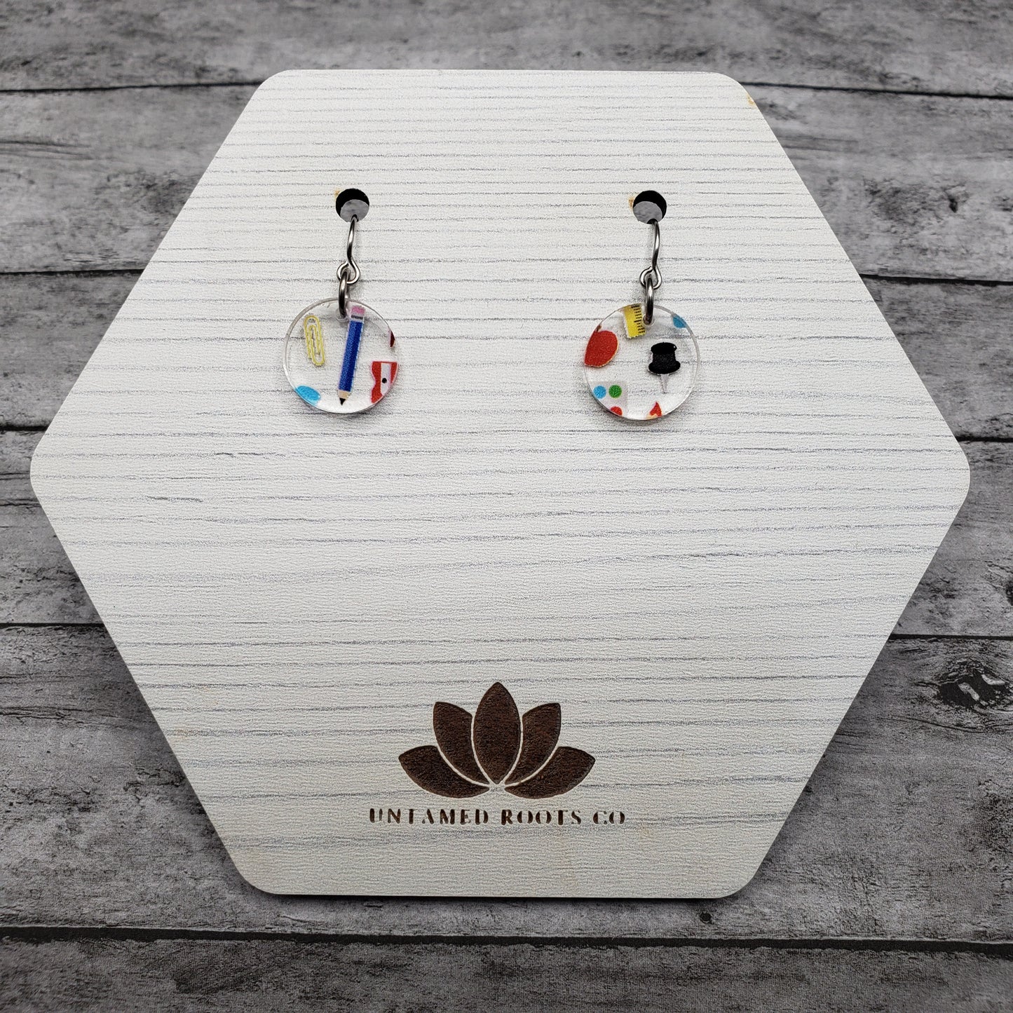 Teacher Print Earrings (8 styles)