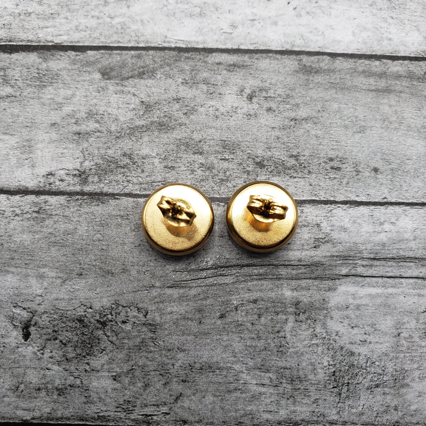 Pink Floral Stud Earrings