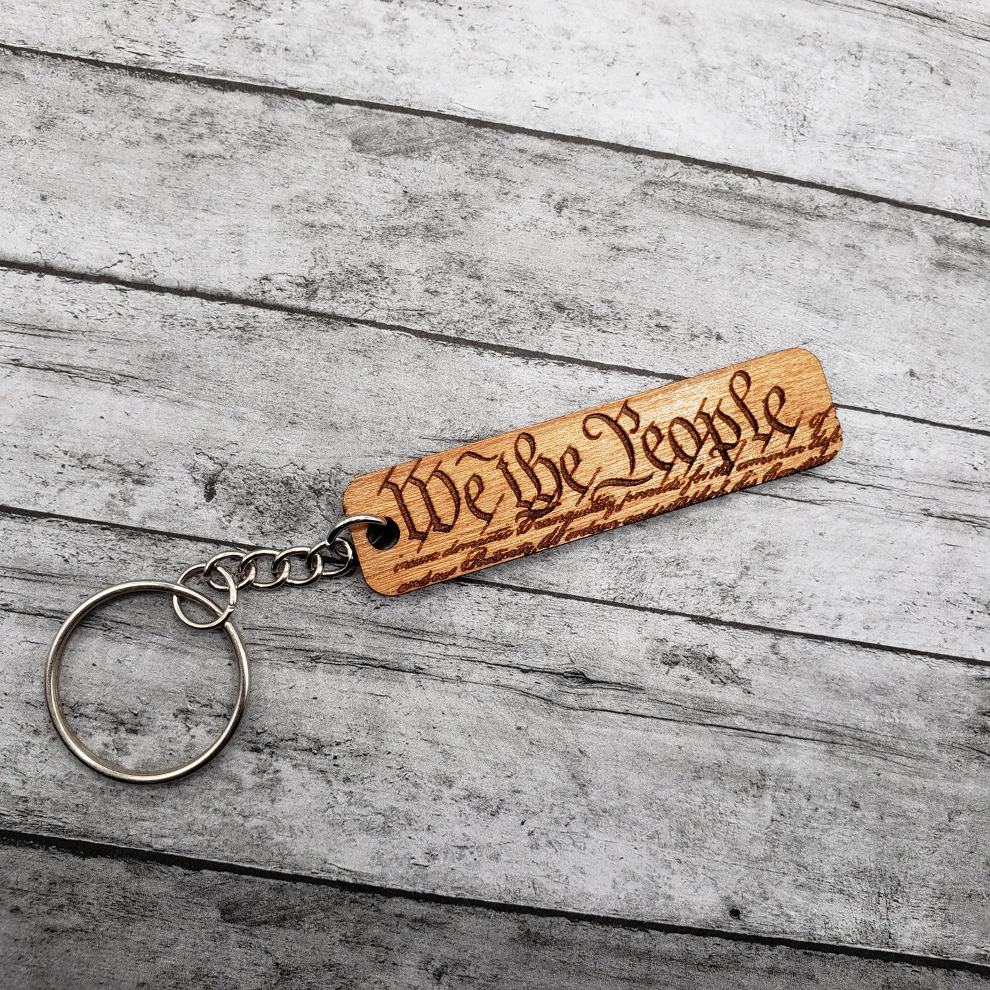 We The People Keychain