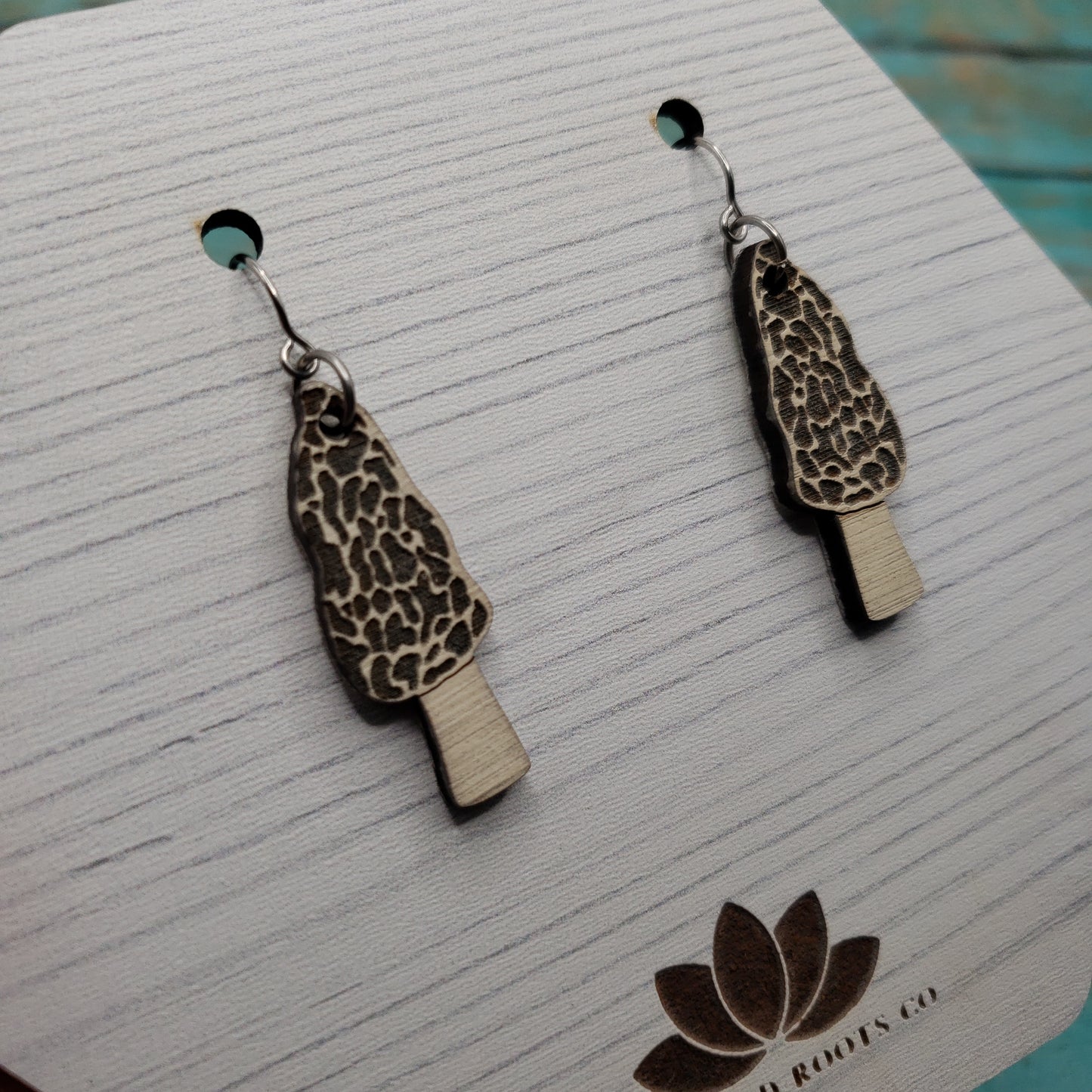 Morel Mushroom Earrings